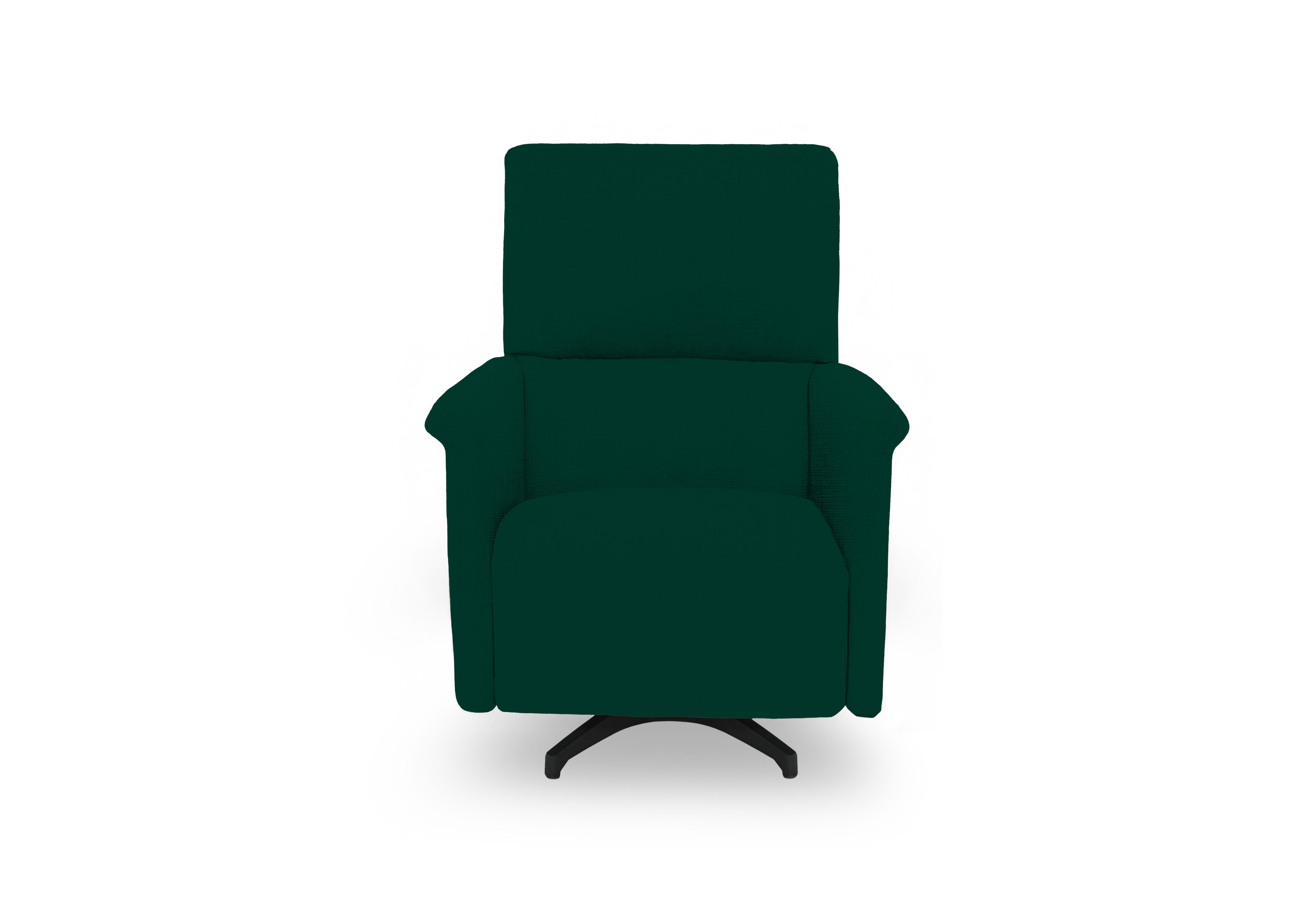 Viali Fabric Swivel Chair in Velvet Emerald 12 on Furniture Village