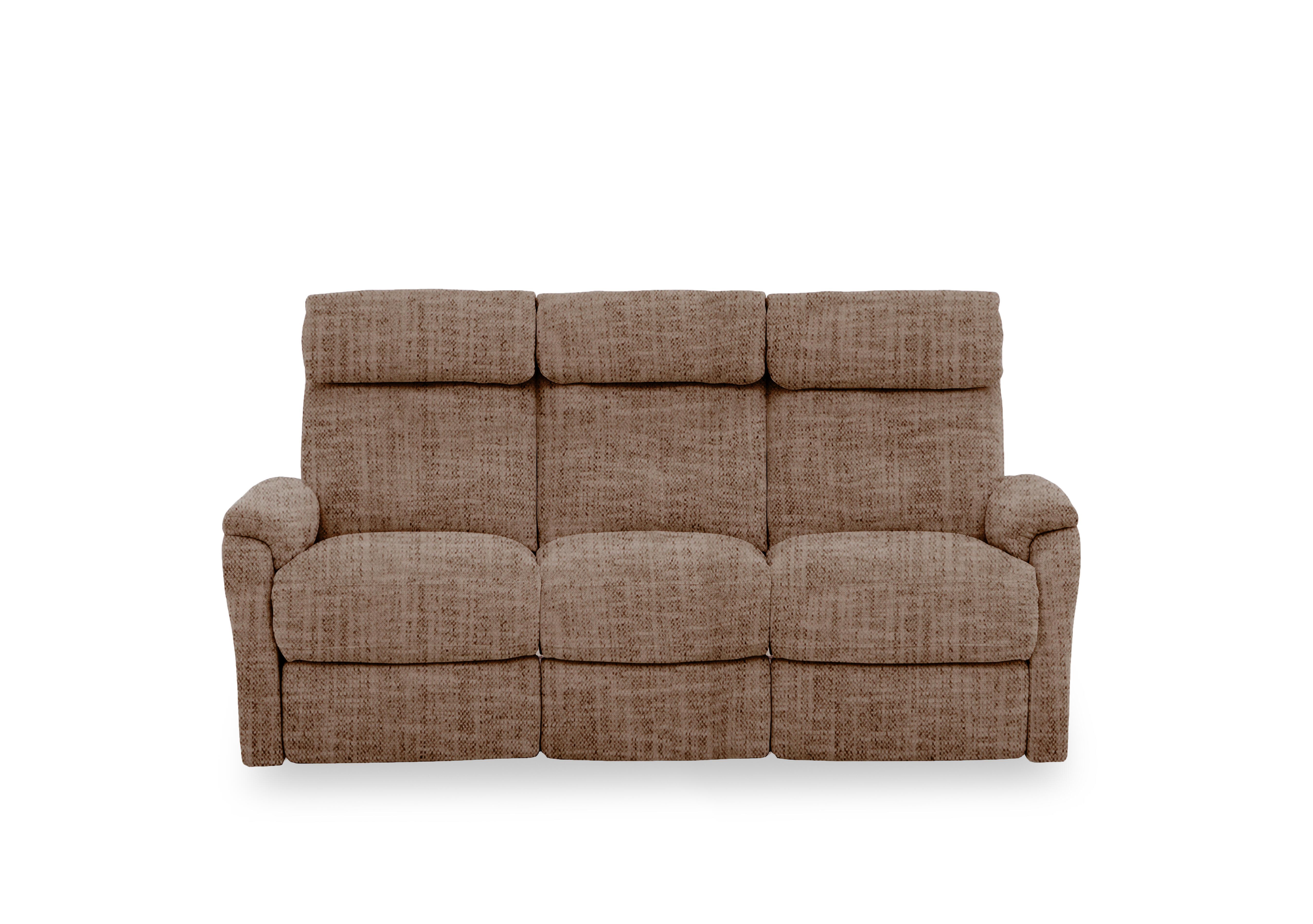 Compact Collection Titch Fabric 3 Seater Sofa in Fab-Mga-R13 Light Brown on Furniture Village