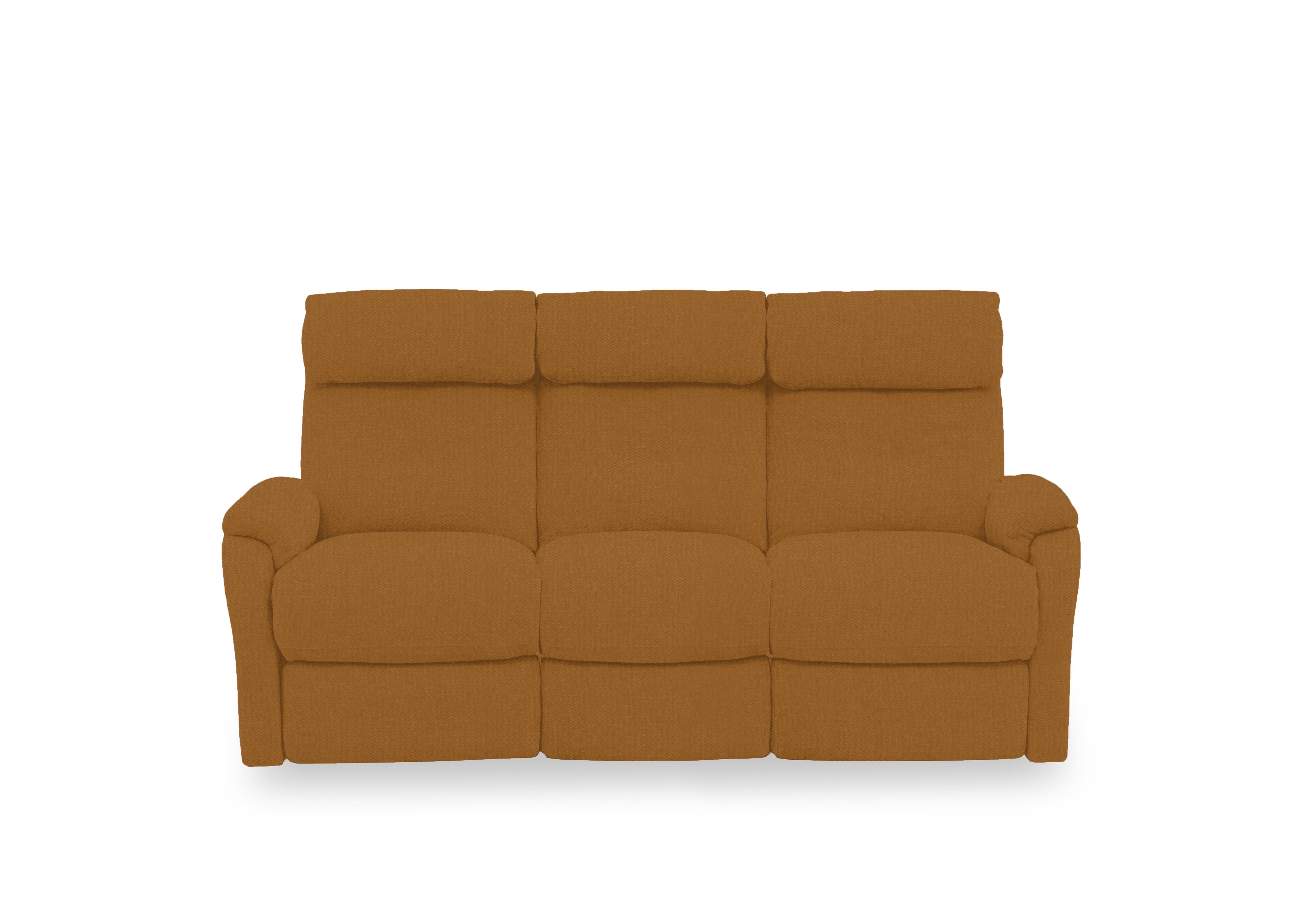 Compact Collection Titch Fabric 3 Seater Sofa in Fab-Ndo-R16 Bumblebee Yellow on Furniture Village