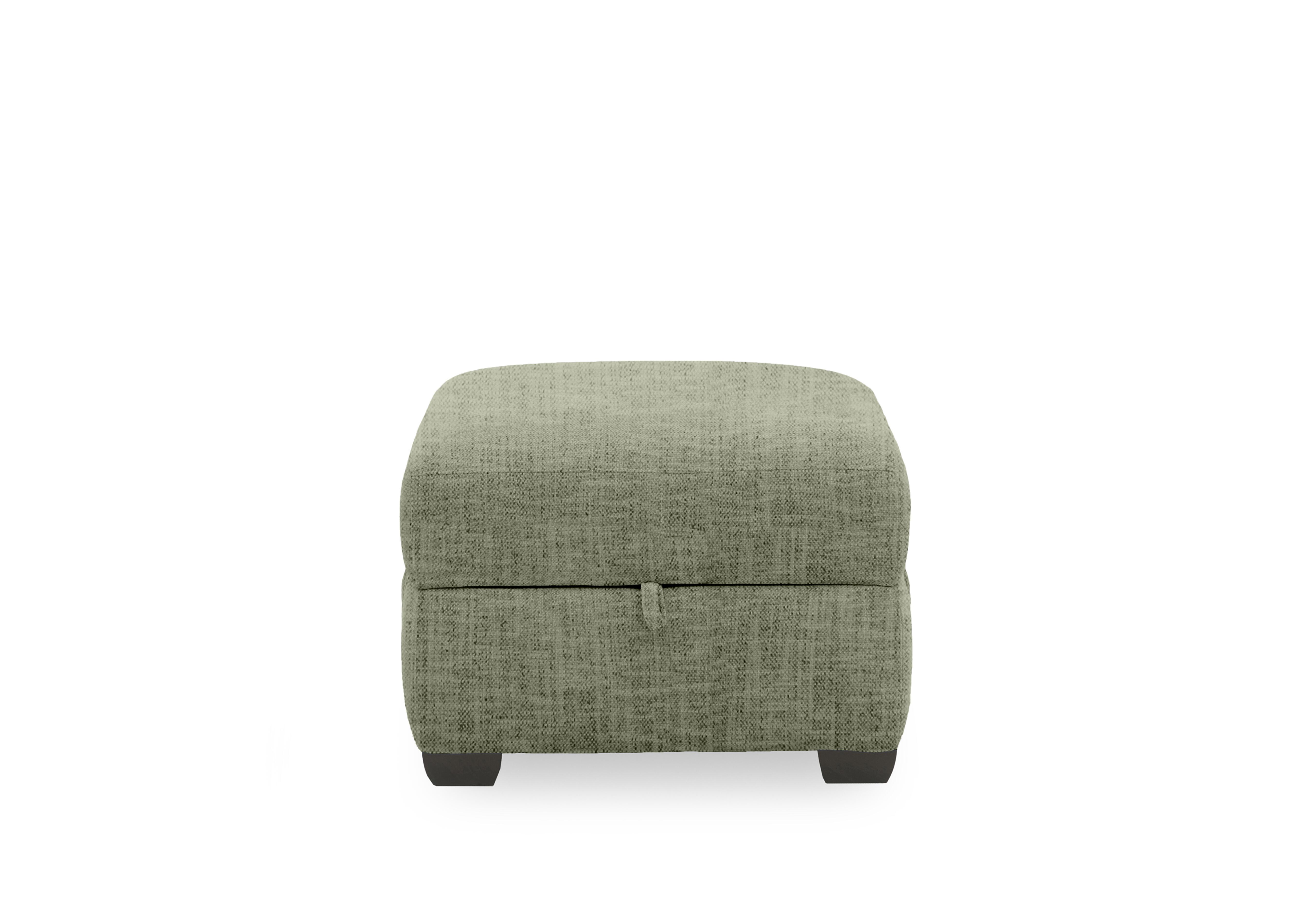 Compact Collection Titch Fabric Storage Footstool in Fab-Mga-R11 Olive Green on Furniture Village