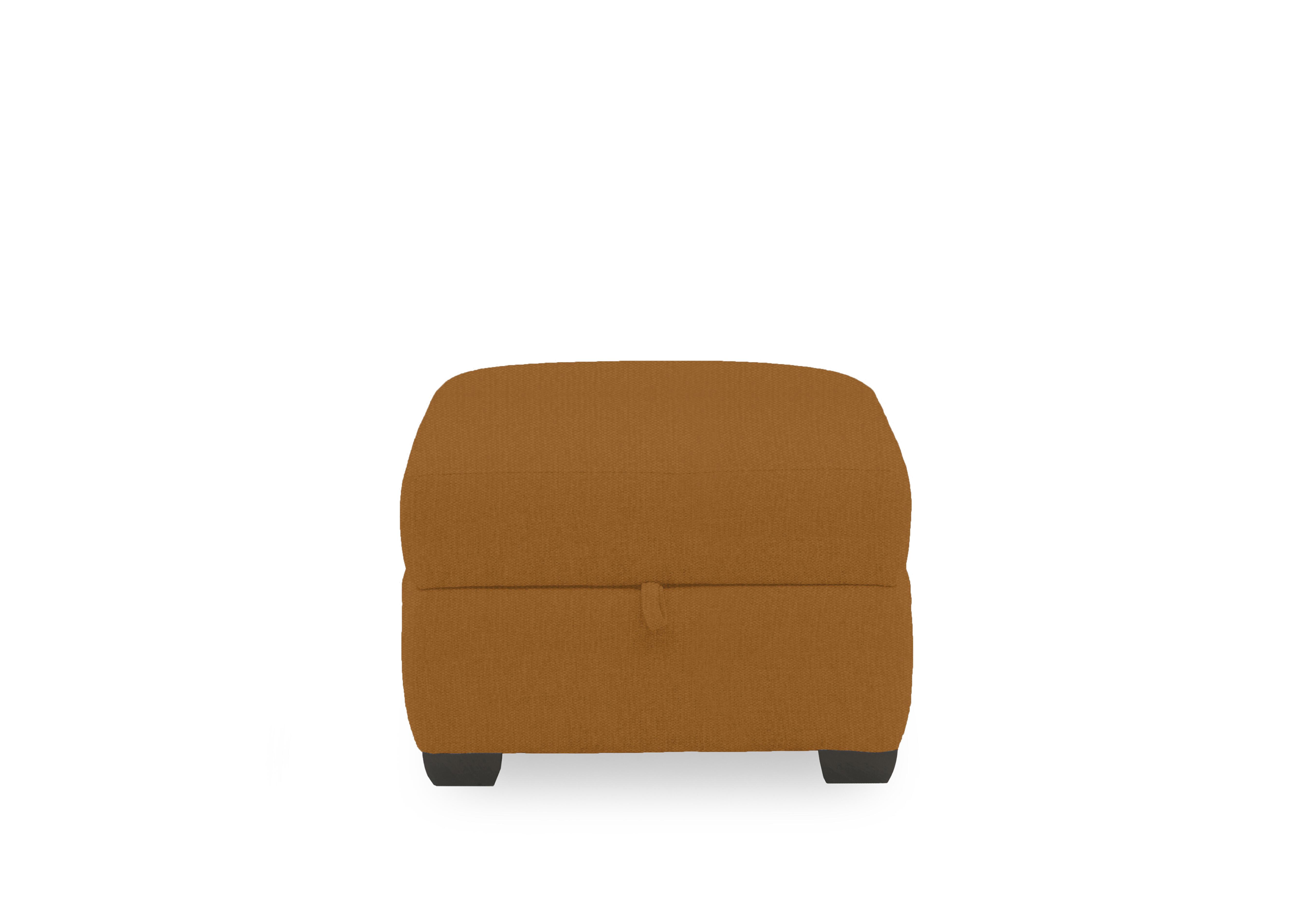 Compact Collection Titch Fabric Storage Footstool in Fab-Ndo-R16 Bumblebee Yellow on Furniture Village