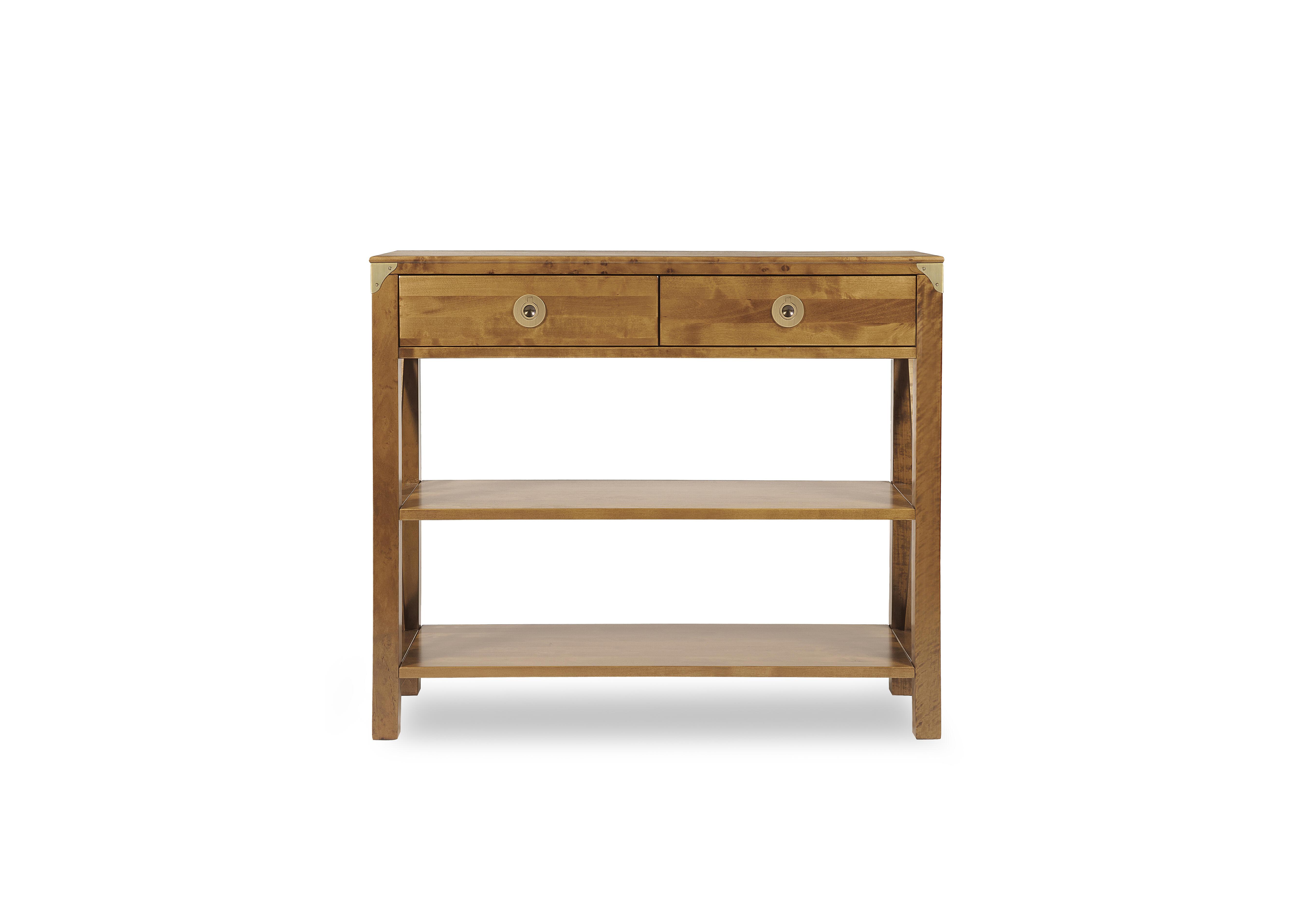 Balmoral 2 Drawer Console Table in Honey on Furniture Village