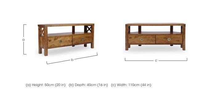 Balmoral 2 Drawer Corner TV Unit in  on Furniture Village
