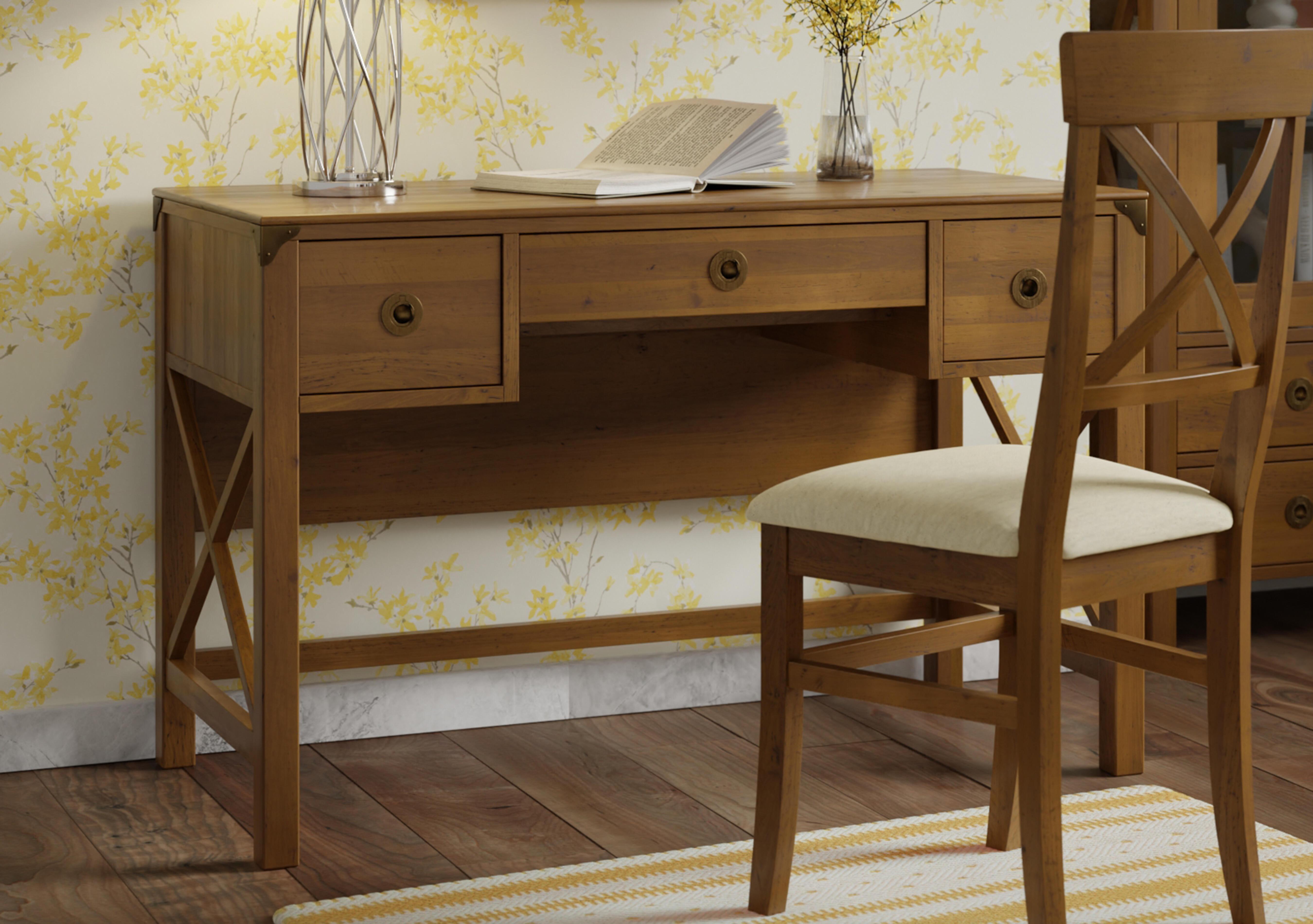Balmoral 3 Drawer Desk in  on Furniture Village