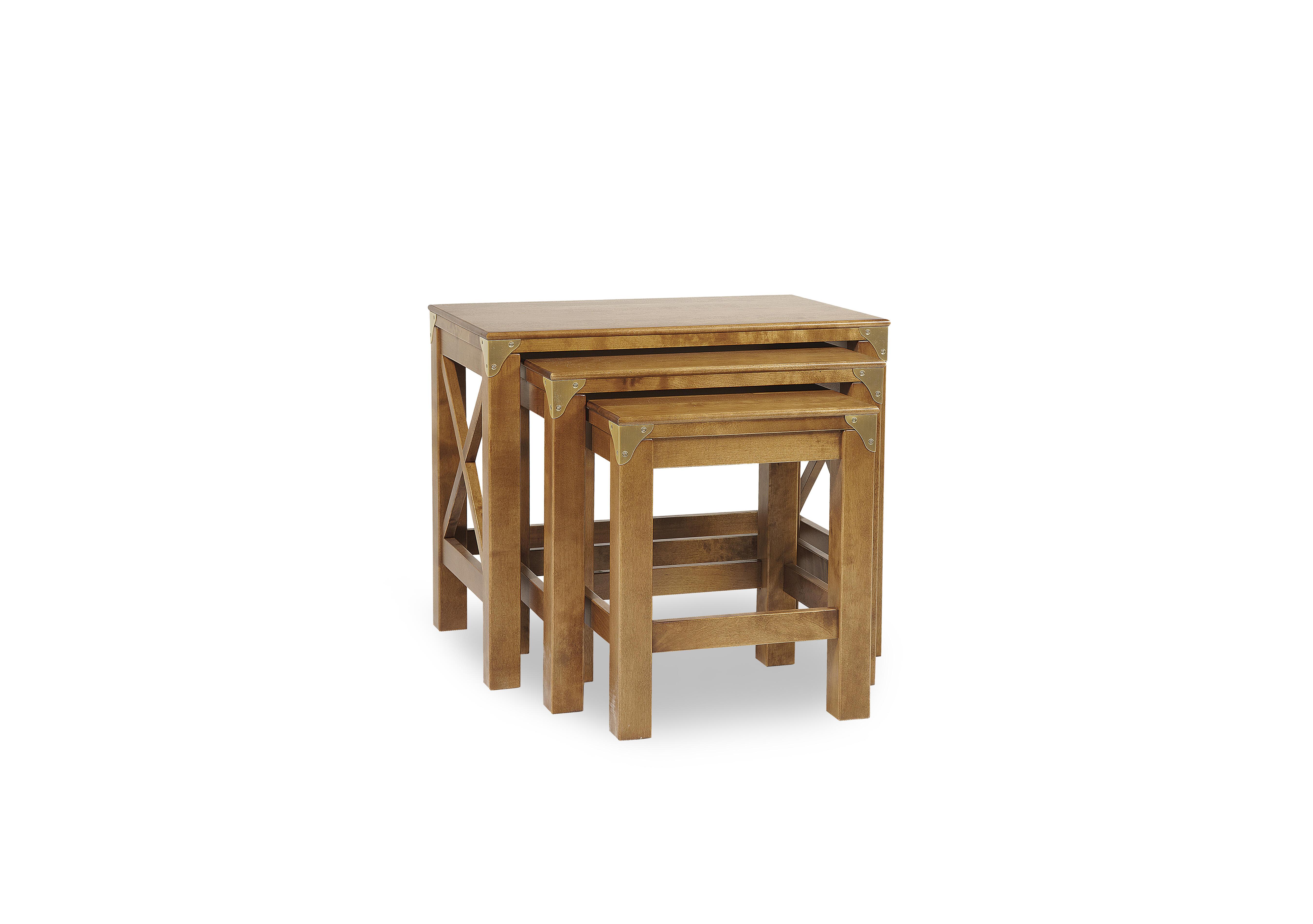 Balmoral Nest of 3 Tables in Honey on Furniture Village