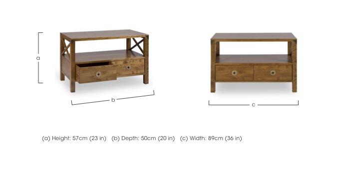 Balmoral 2 Drawer TV Unit in  on Furniture Village