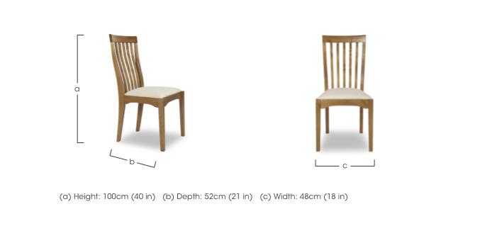 Garrat Pair of Upholstered Dining Chairs in  on Furniture Village