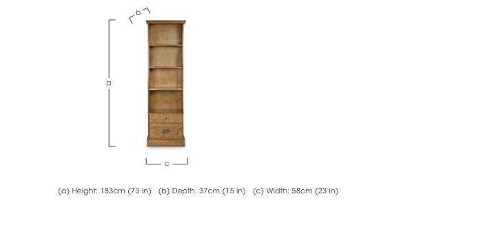 Garrat 2 Drawer Single Bookcase in  on Furniture Village