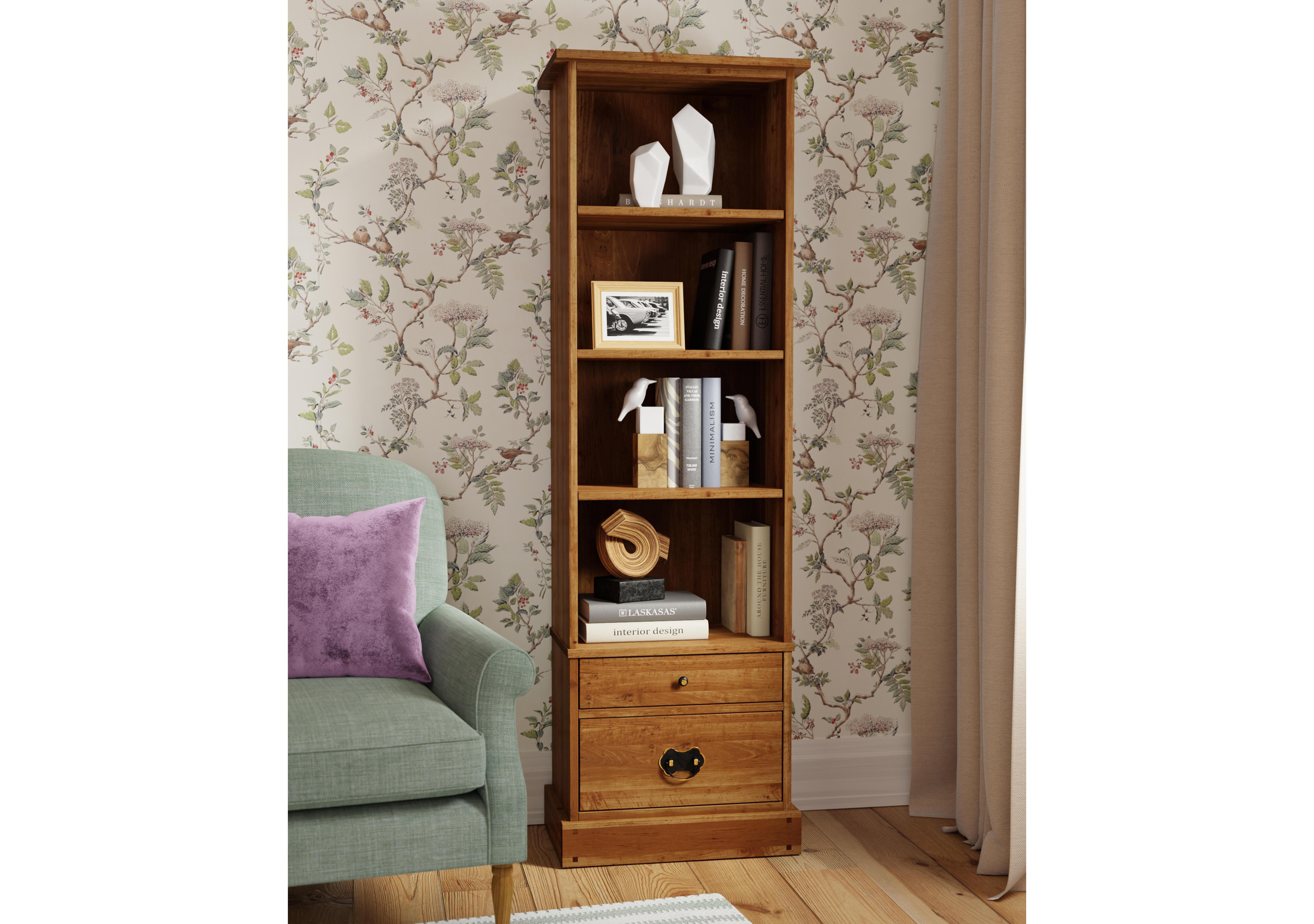 Garrat 2 Drawer Single Bookcase in  on Furniture Village