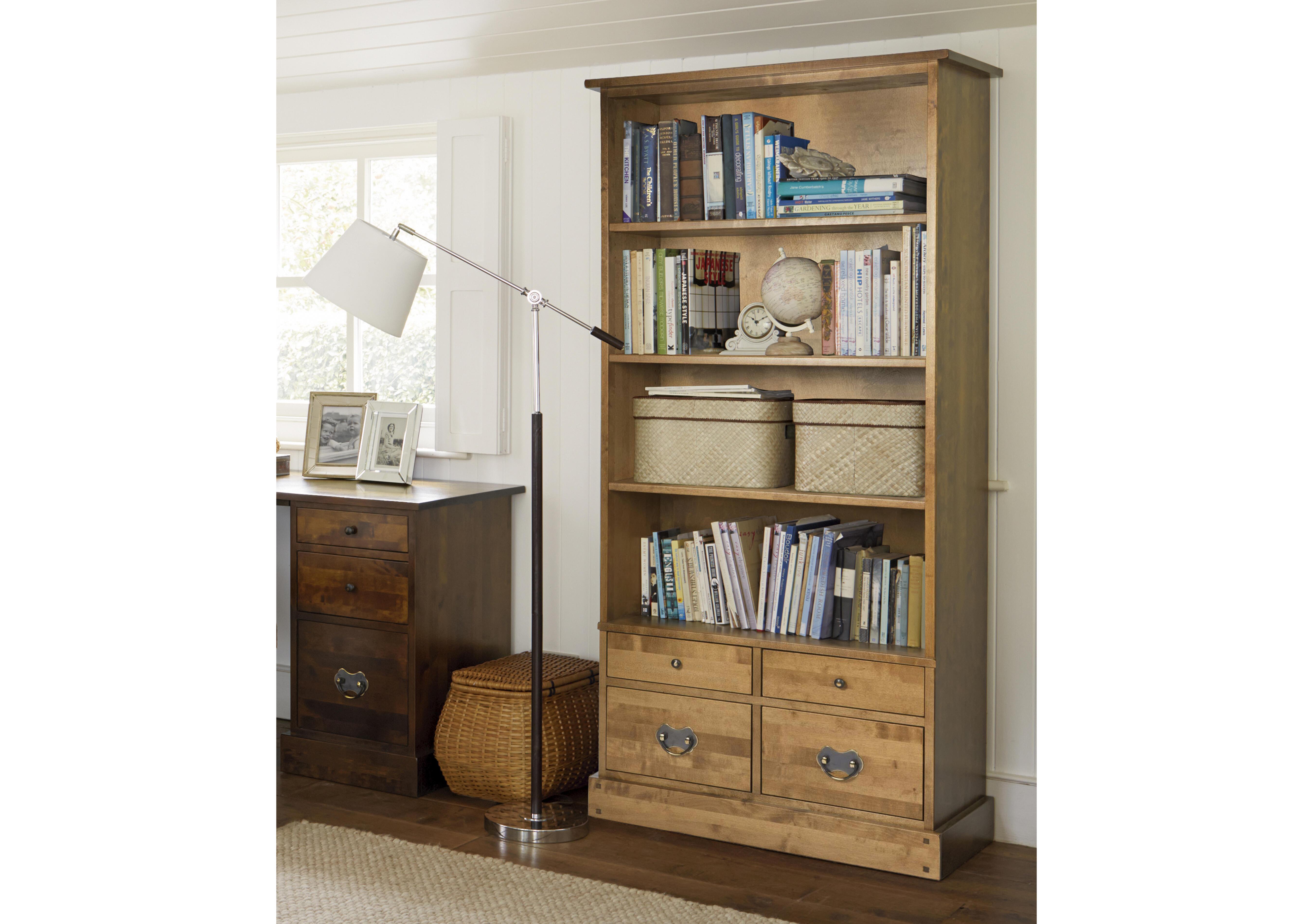 Garrat 4 Drawer Single Bookcase in  on Furniture Village