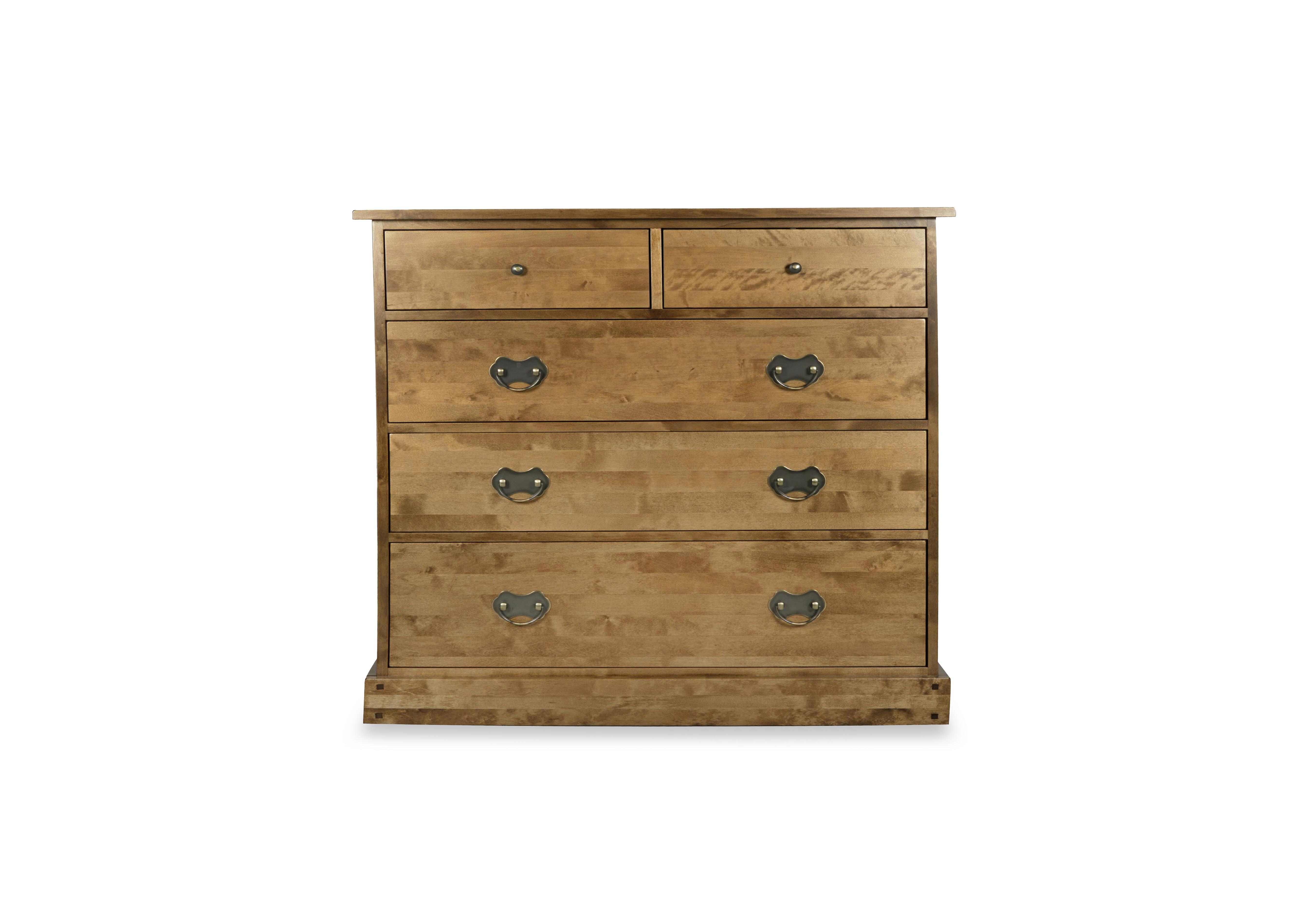 Garrat 2+3 Drawer Chest in Honey on Furniture Village