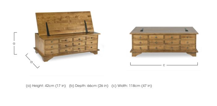 Garrat 12 Drawer Coffee Table in  on Furniture Village