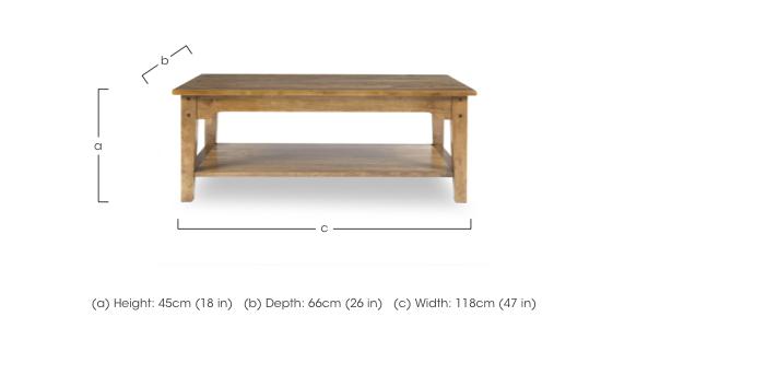 Garrat Rectangular Coffee Table in  on Furniture Village