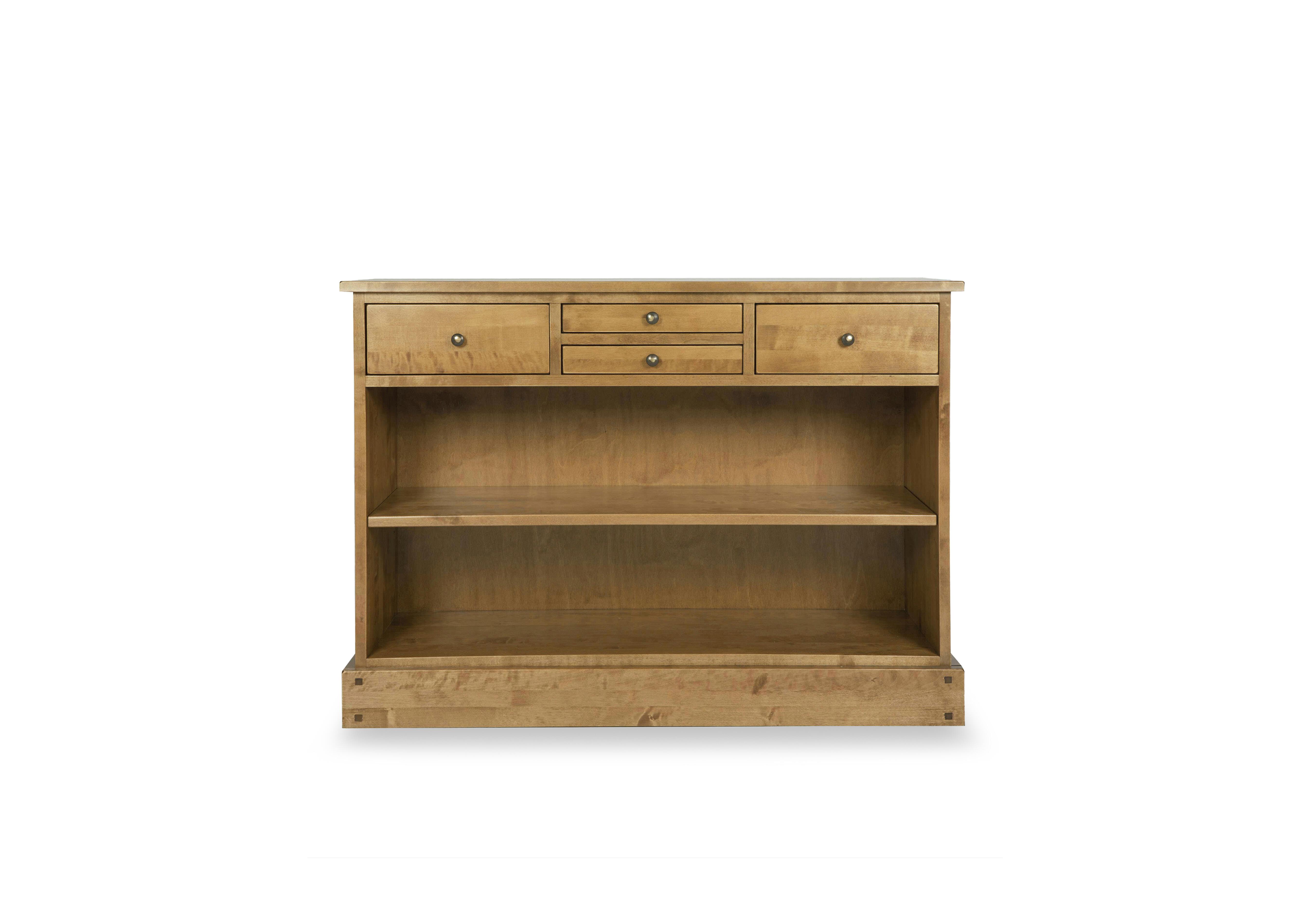 Garrat 4 Drawer Console Table in Honey on Furniture Village