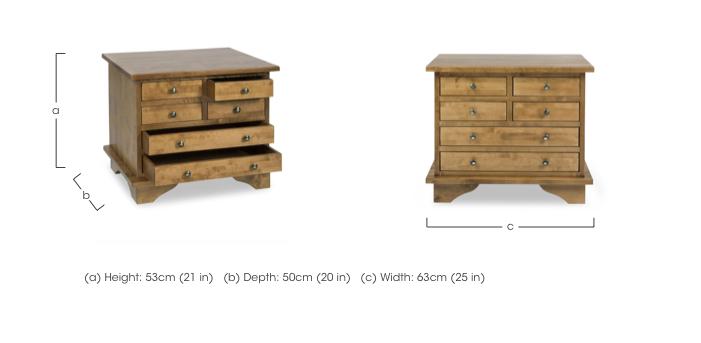Garrat 6 Drawer Lamp Table in  on Furniture Village