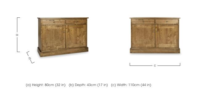 Garrat 2 Door 2 Drawer Sideboard in  on Furniture Village