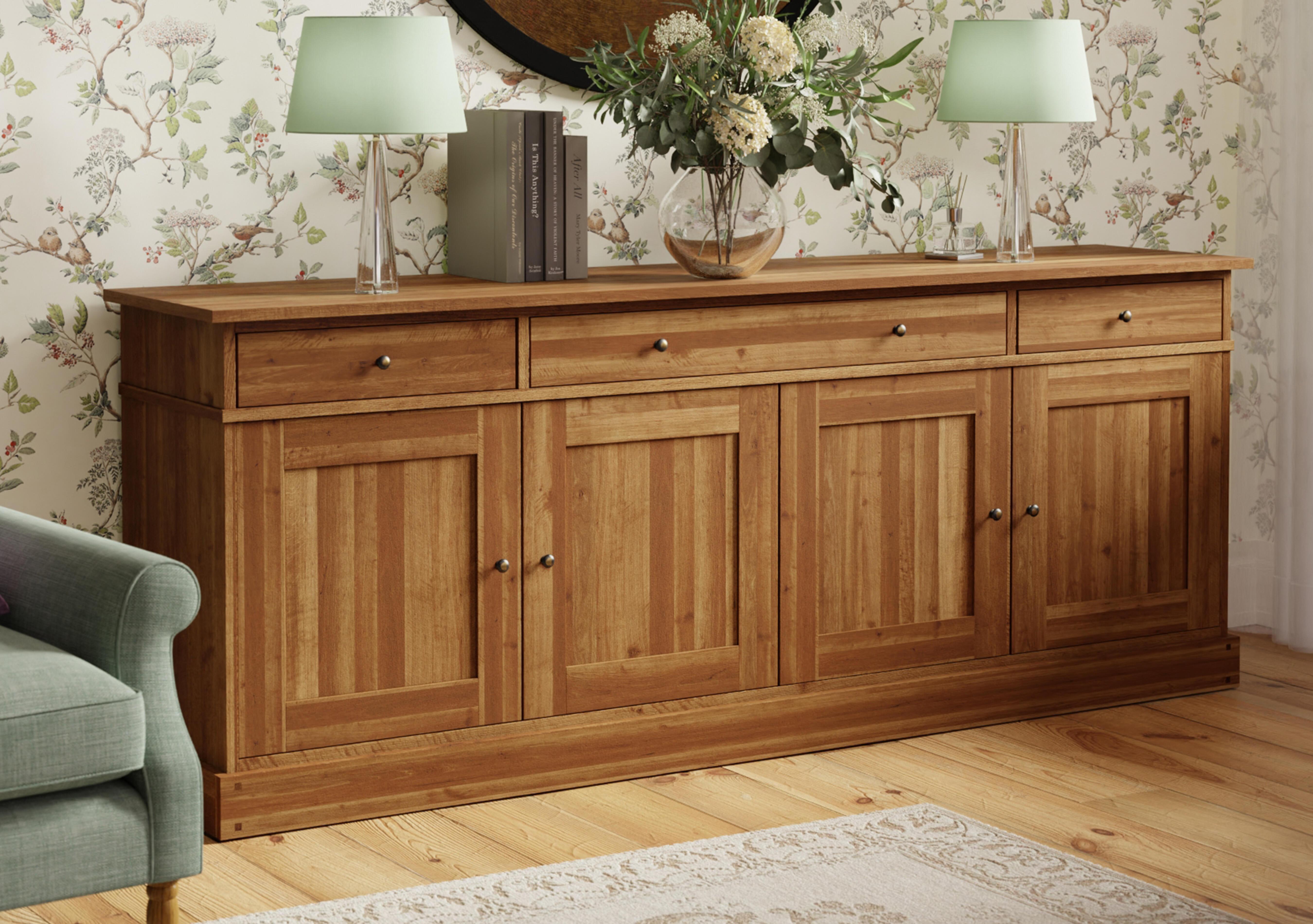 Garrat 4 Door 3 Drawer Sideboard in  on Furniture Village