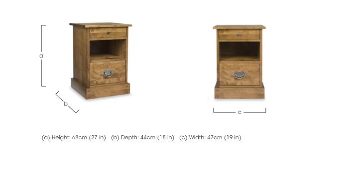 Garrat 2 Drawer Side Table in  on Furniture Village