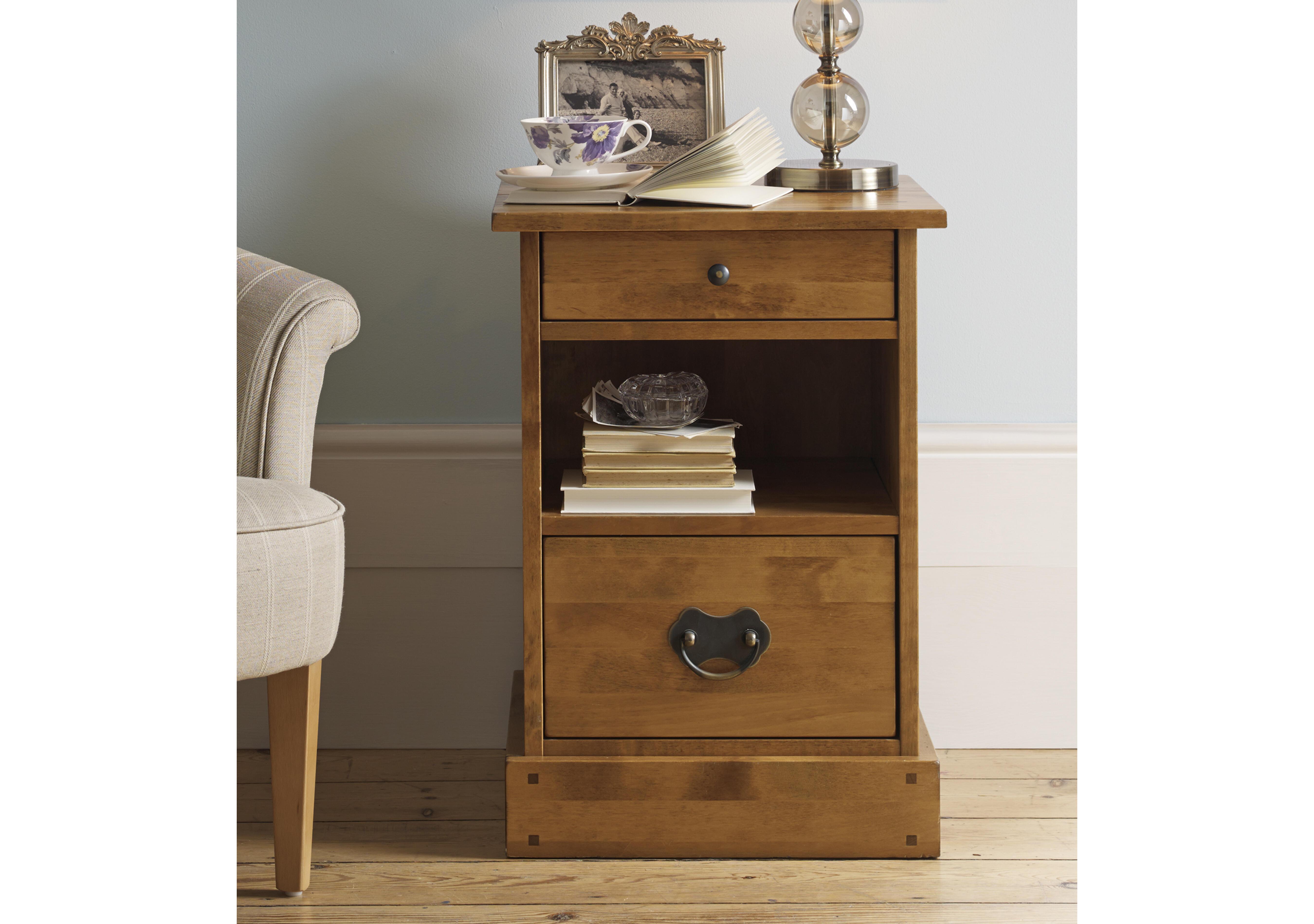 Garrat 2 Drawer Side Table in  on Furniture Village