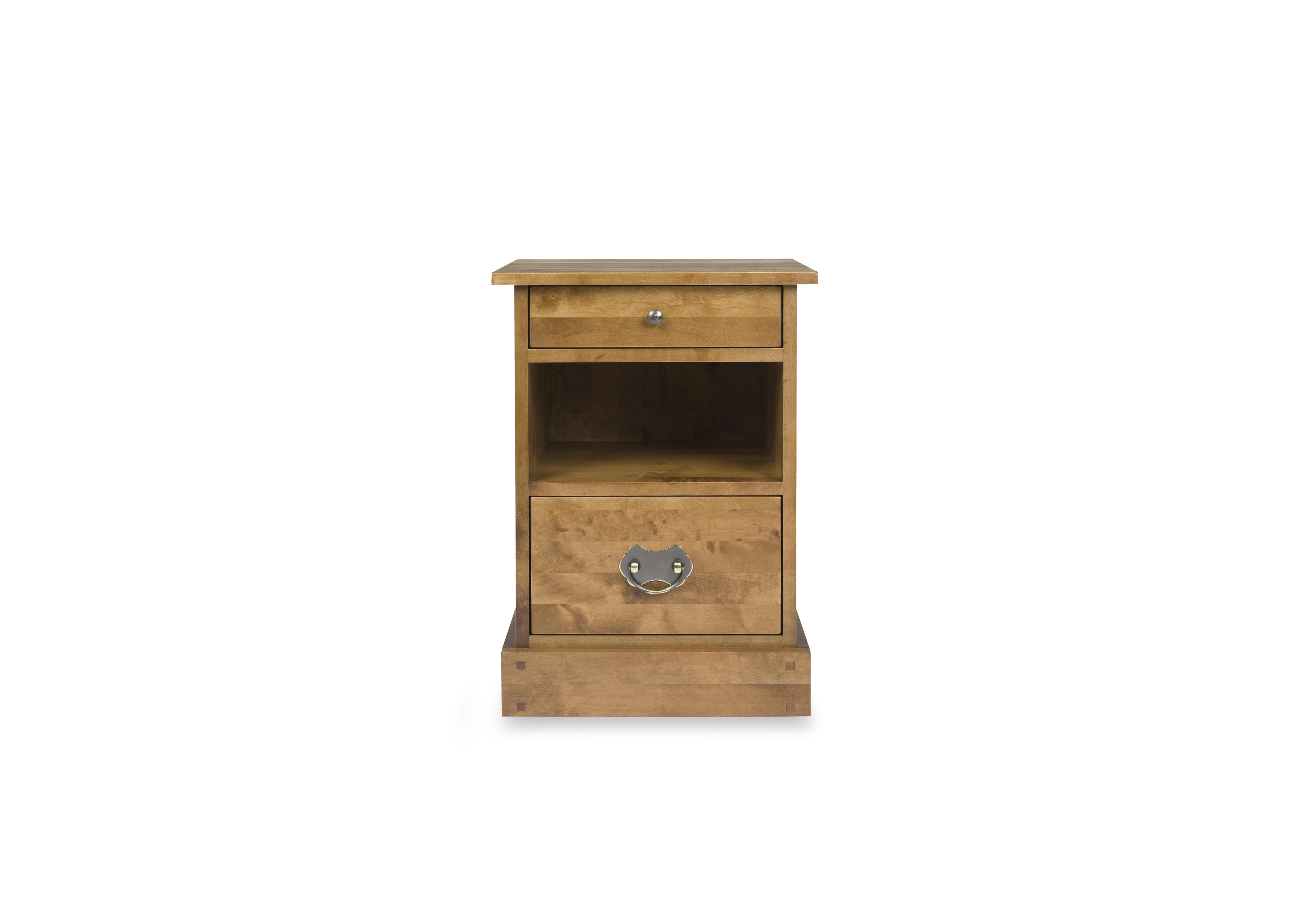 Garrat 2 Drawer Side Table in Honey on Furniture Village
