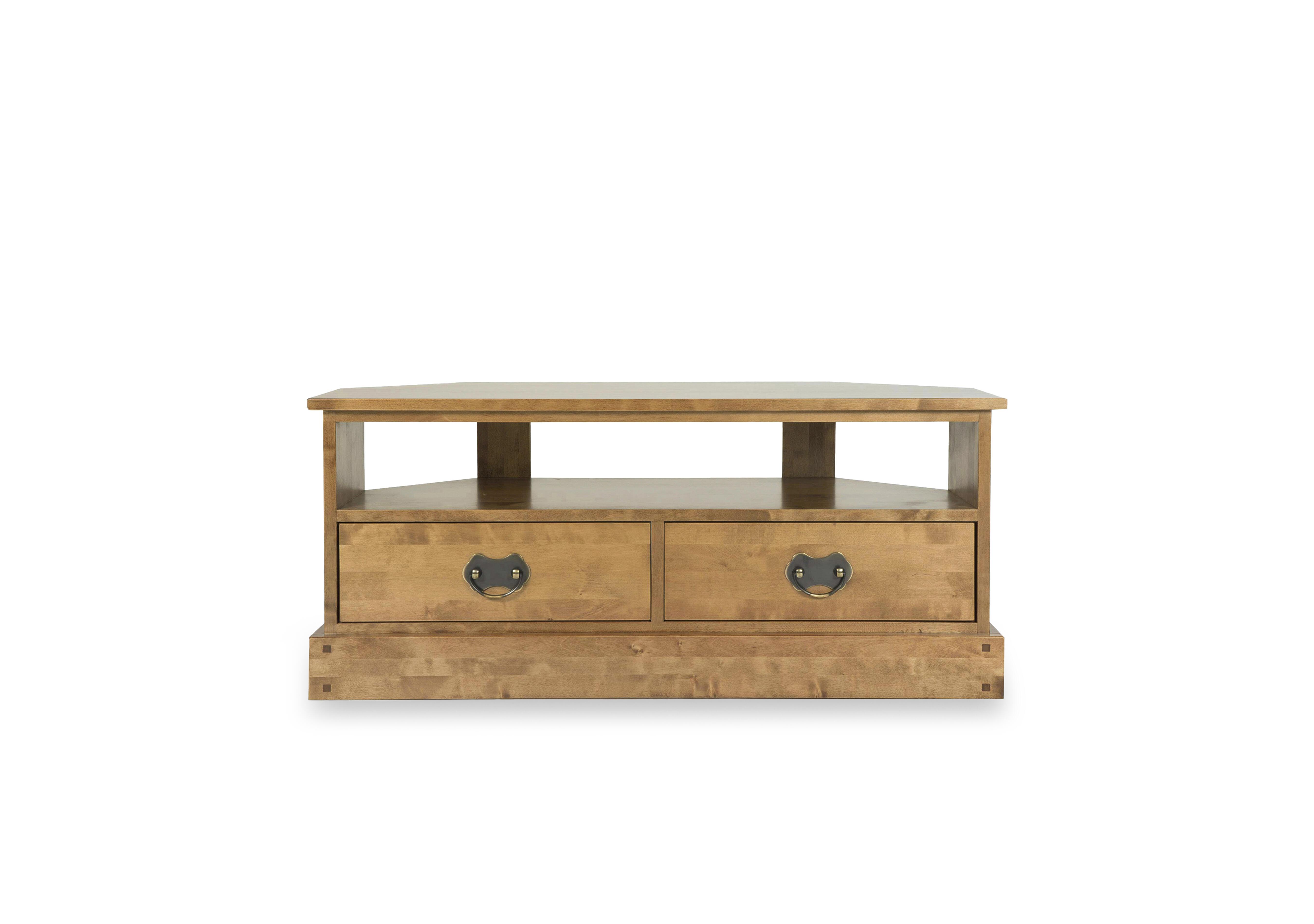 Garrat Corner TV Unit in Honey on Furniture Village