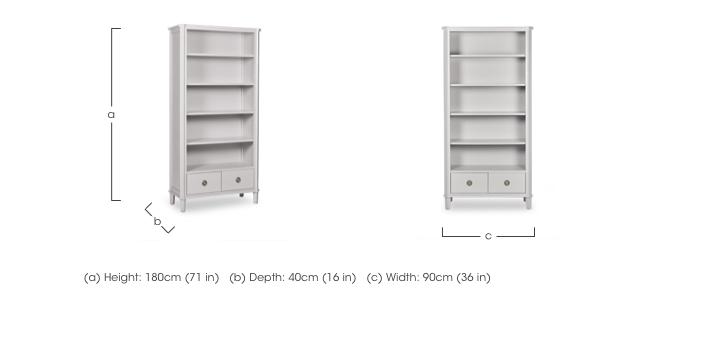 Henshaw 2 Drawer Single Bookcase in  on Furniture Village