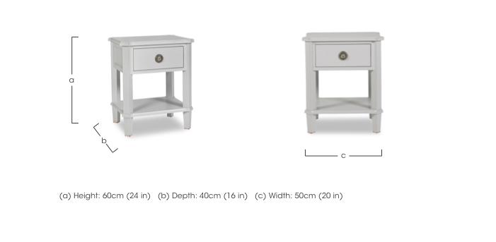 Henshaw 1 Drawer Side Table in  on Furniture Village