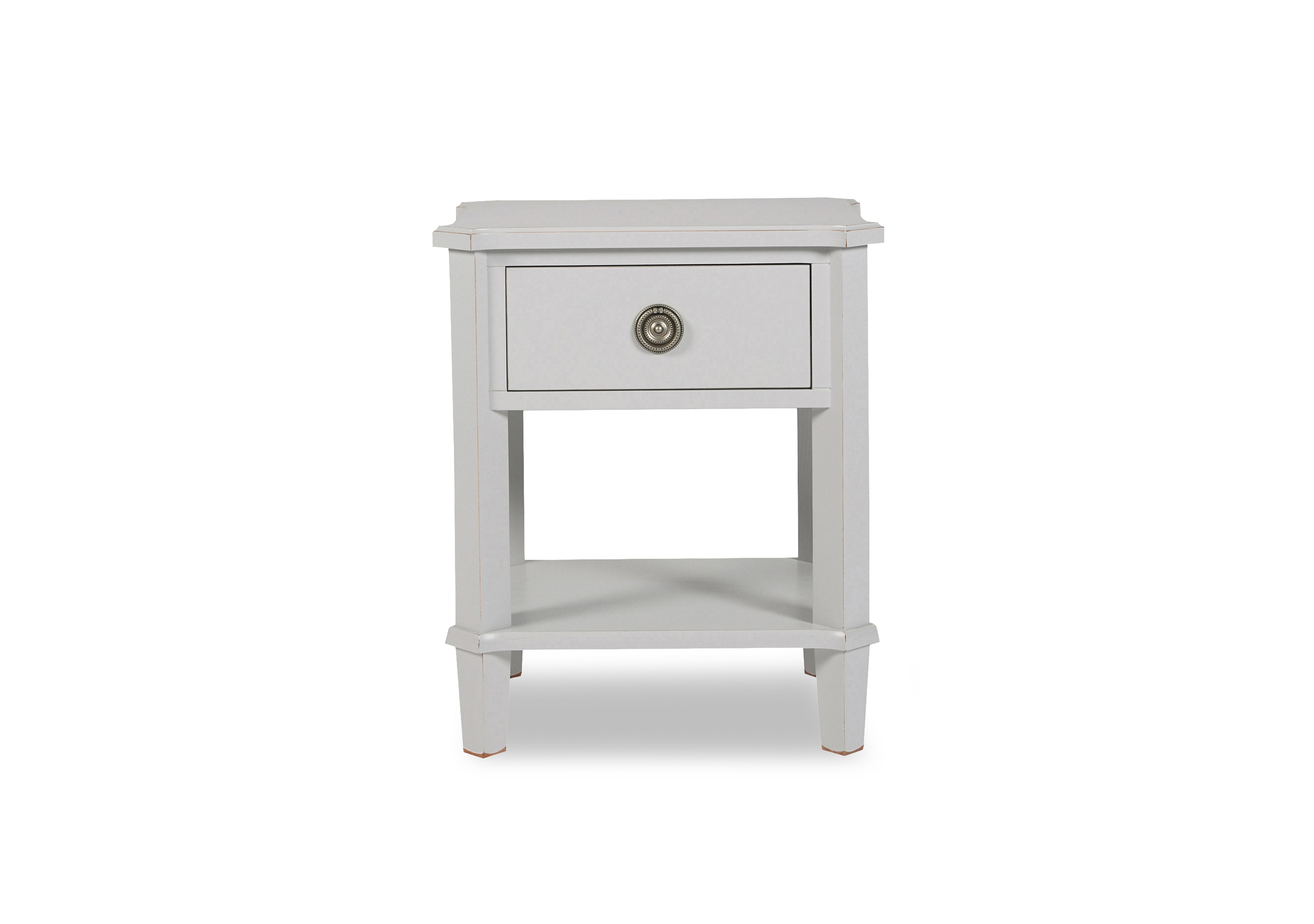 Henshaw 1 Drawer Side Table in Pale Steel on Furniture Village