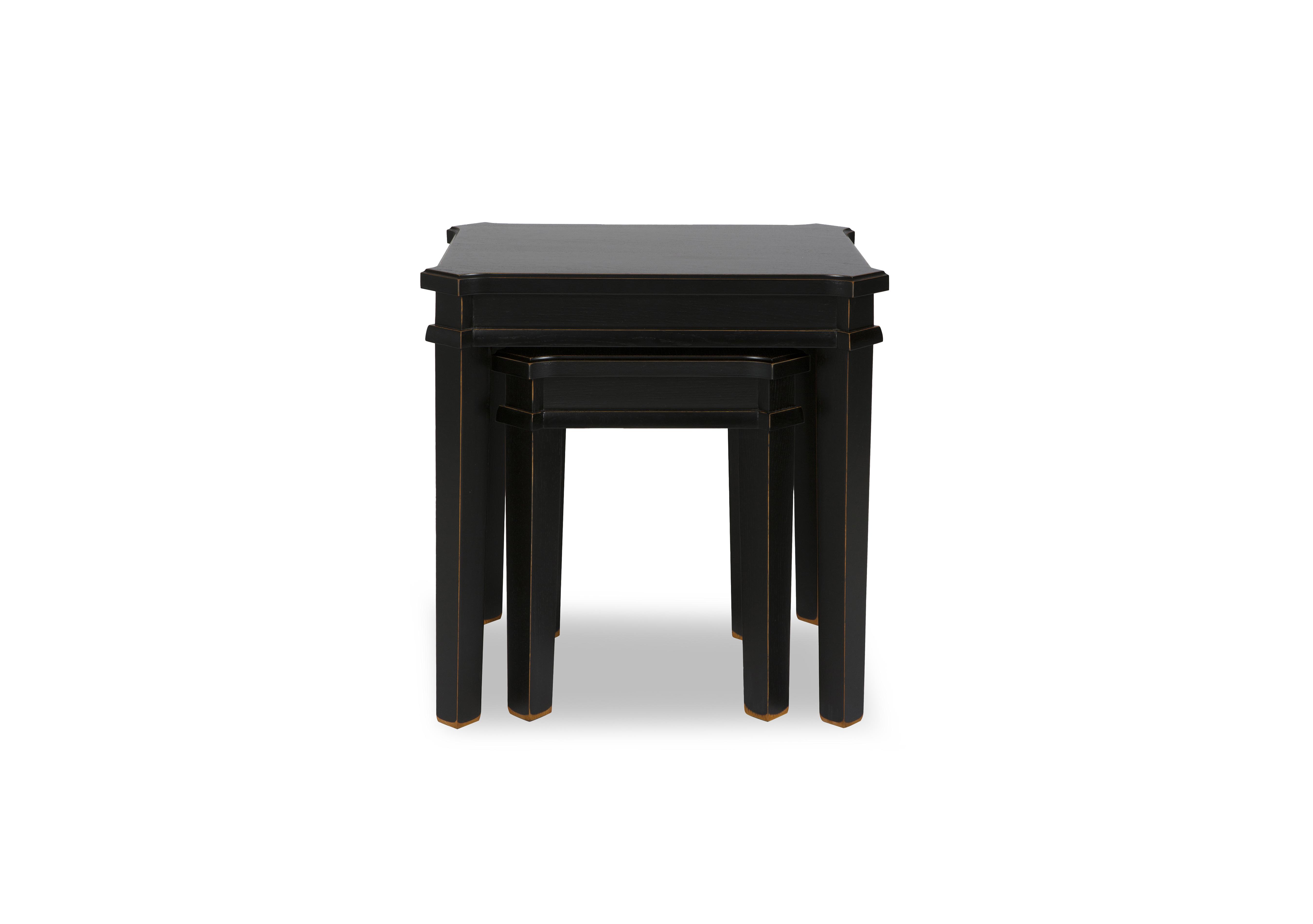 Henshaw Nest of 2 Tables in Black on Furniture Village