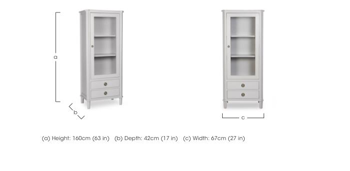 Henshaw 1 Door 2 Drawer Display Unit in  on Furniture Village