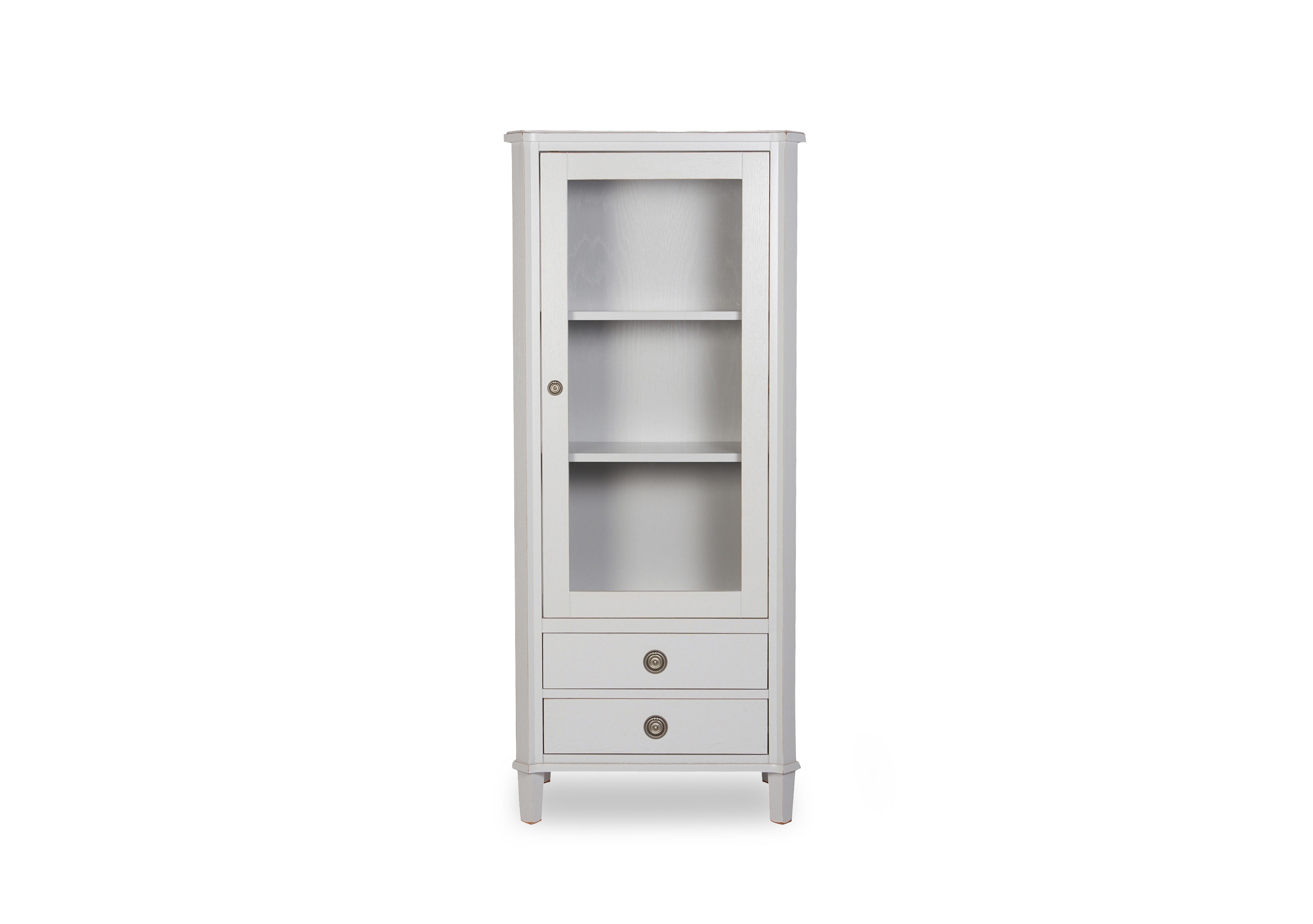 Henshaw 1 Door 2 Drawer Display Unit in Pale Steel on Furniture Village