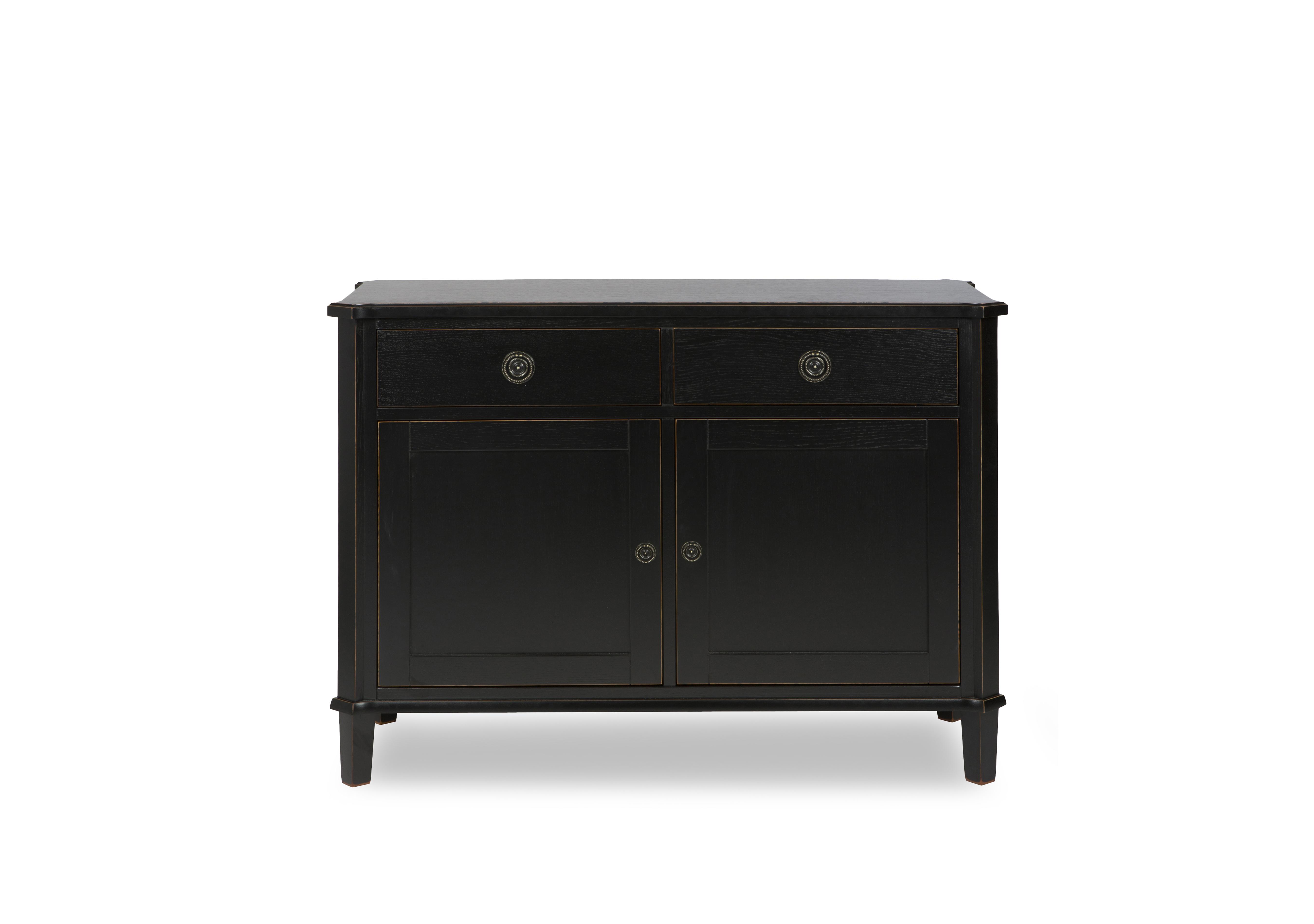 Henshaw 2 Door 2 Drawer Sideboard in Black on Furniture Village
