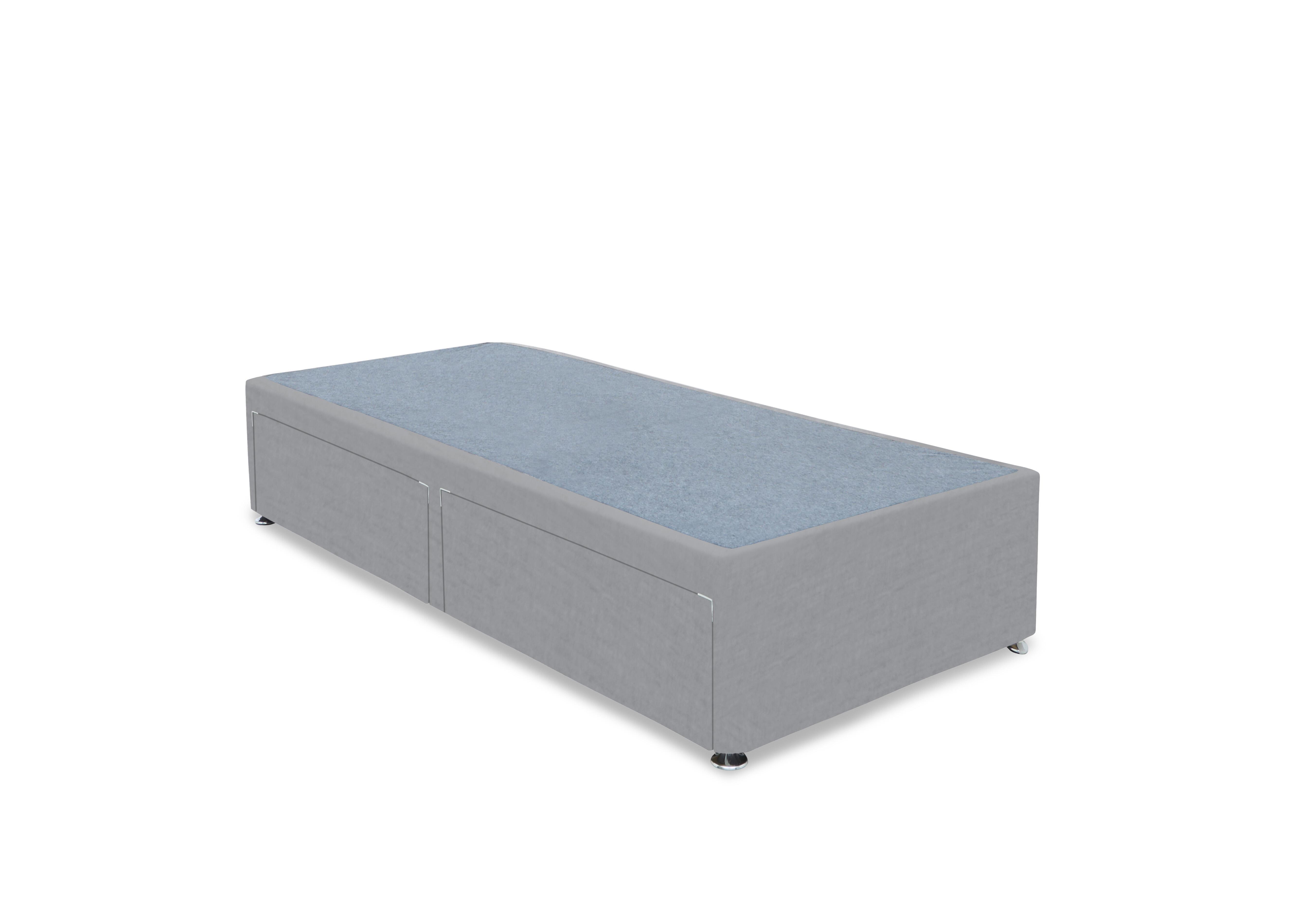 Artisan Premium Platform Top Divan Base in Aston Silver on Furniture Village