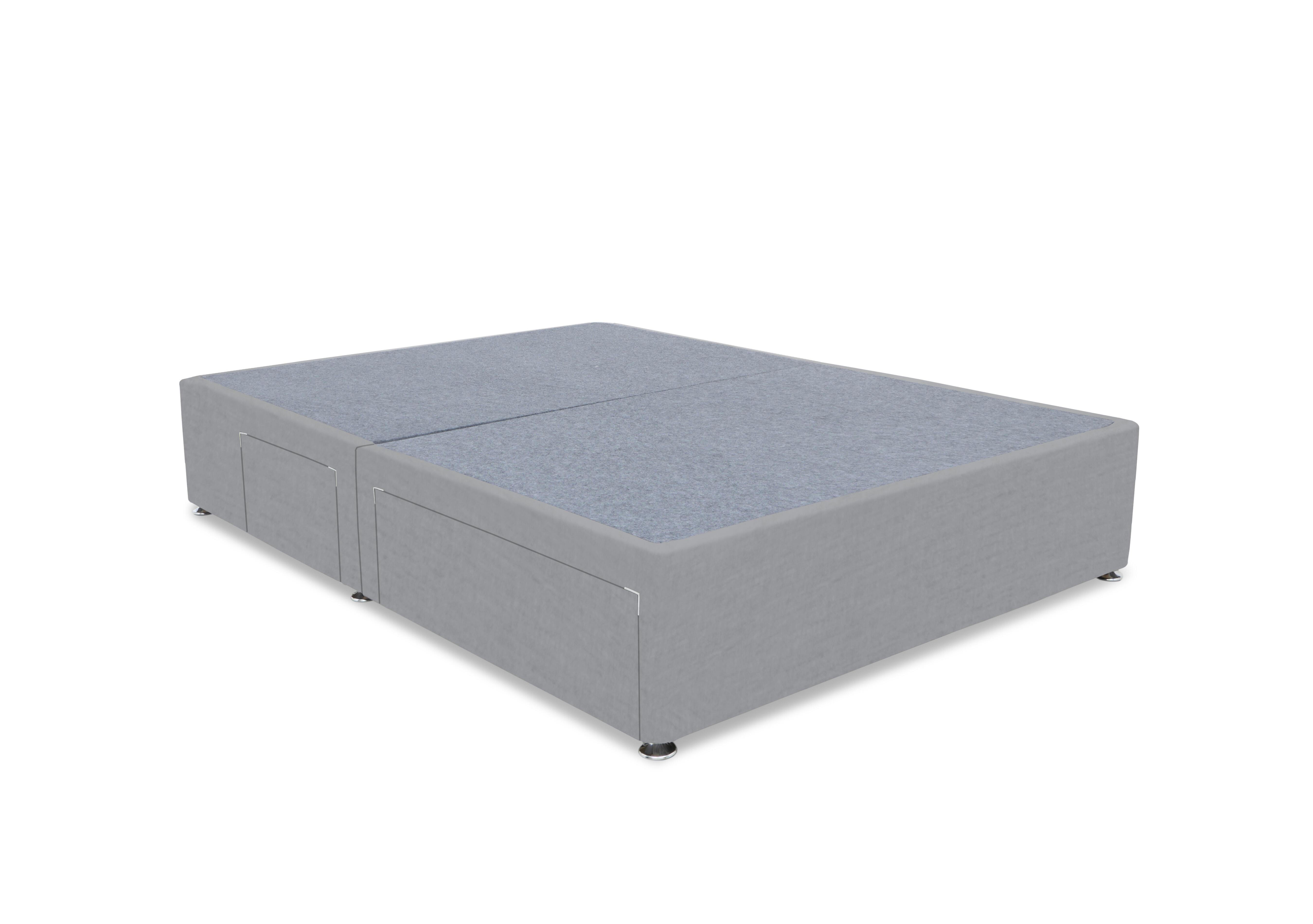 Artisan Premium Platform Top Divan Base in Aston Silver on Furniture Village