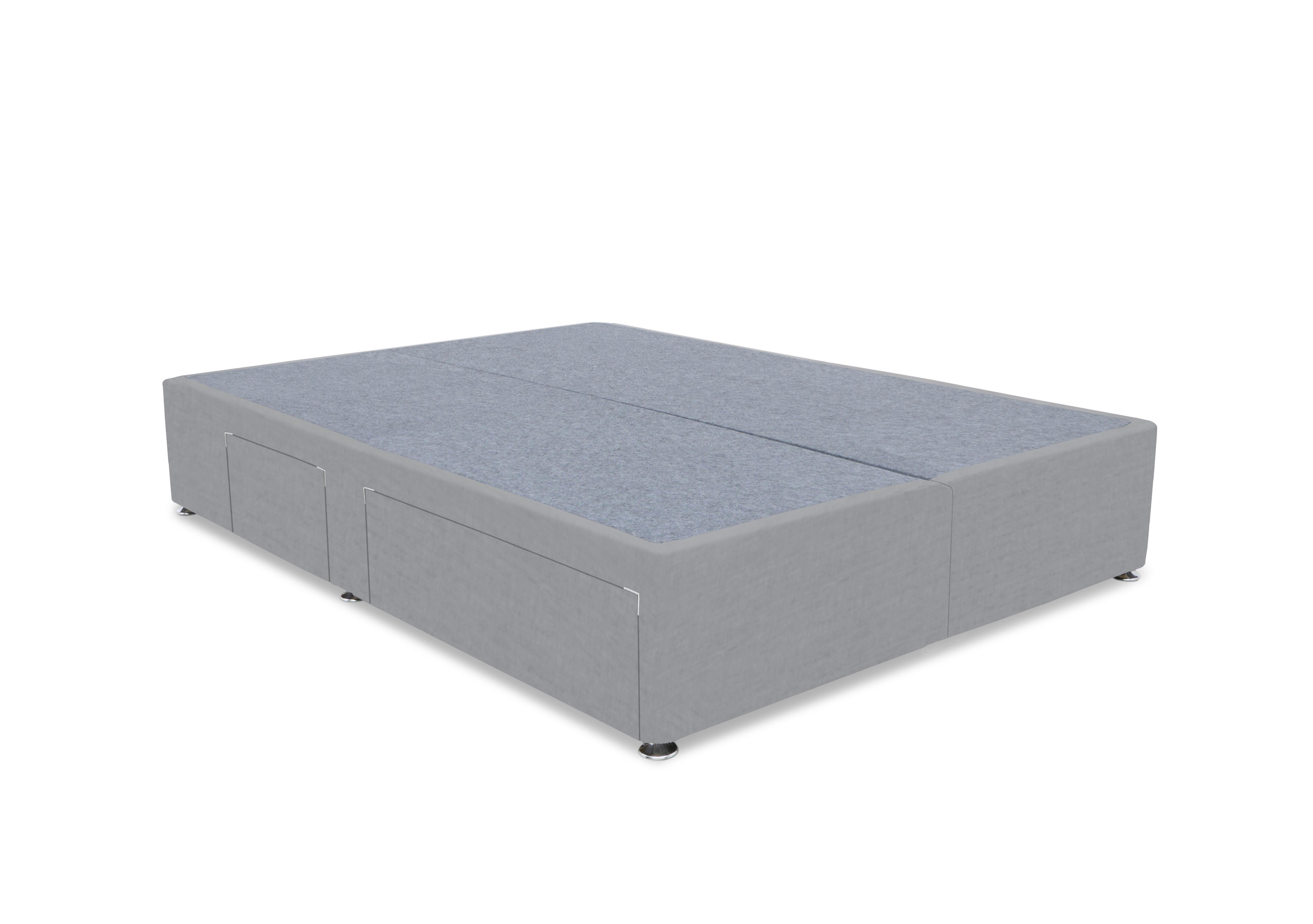 Artisan Premium Platform Top Divan Base in Aston Silver on Furniture Village