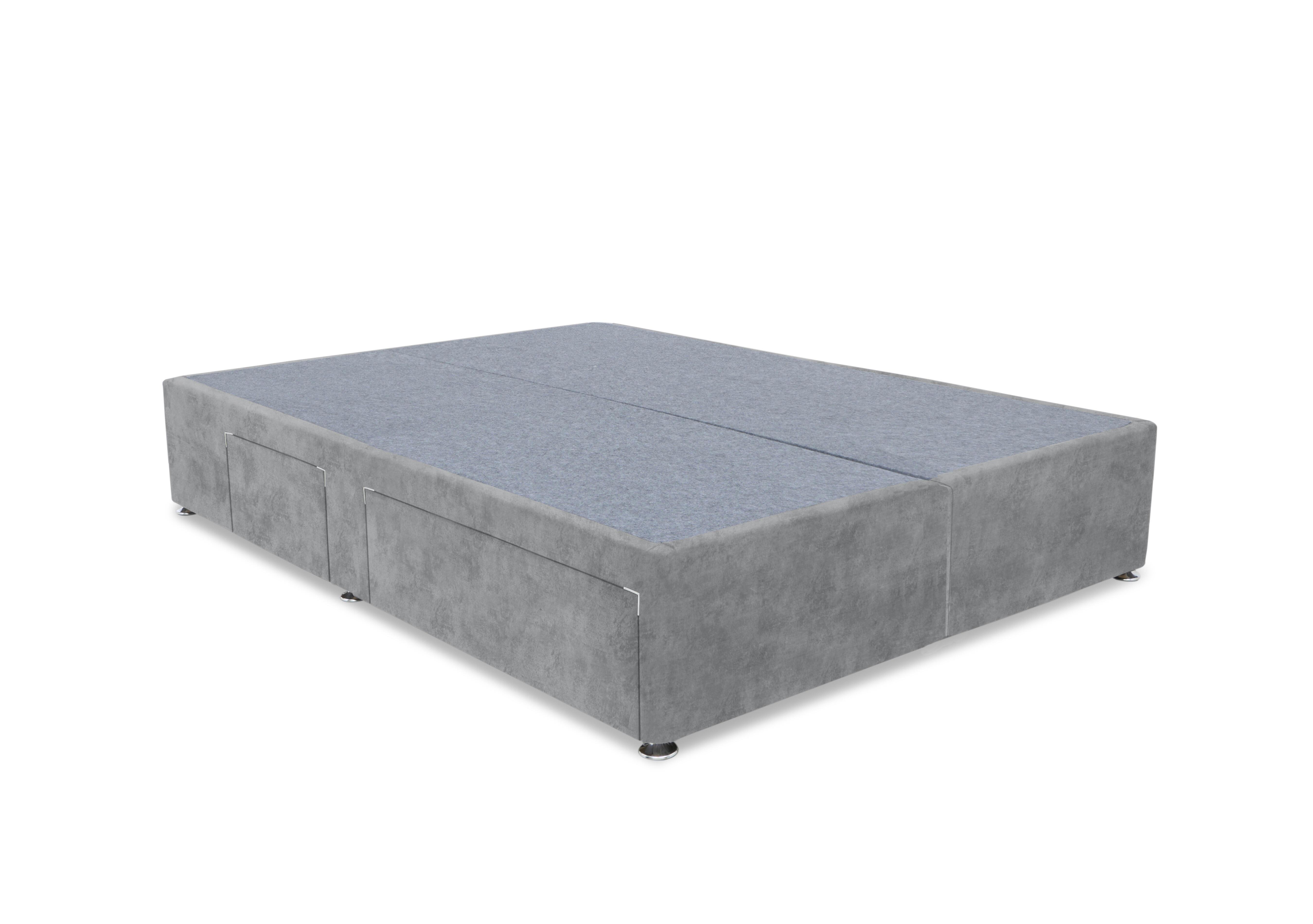 Artisan Premium Platform Top Divan Base in Daytona Silver on Furniture Village