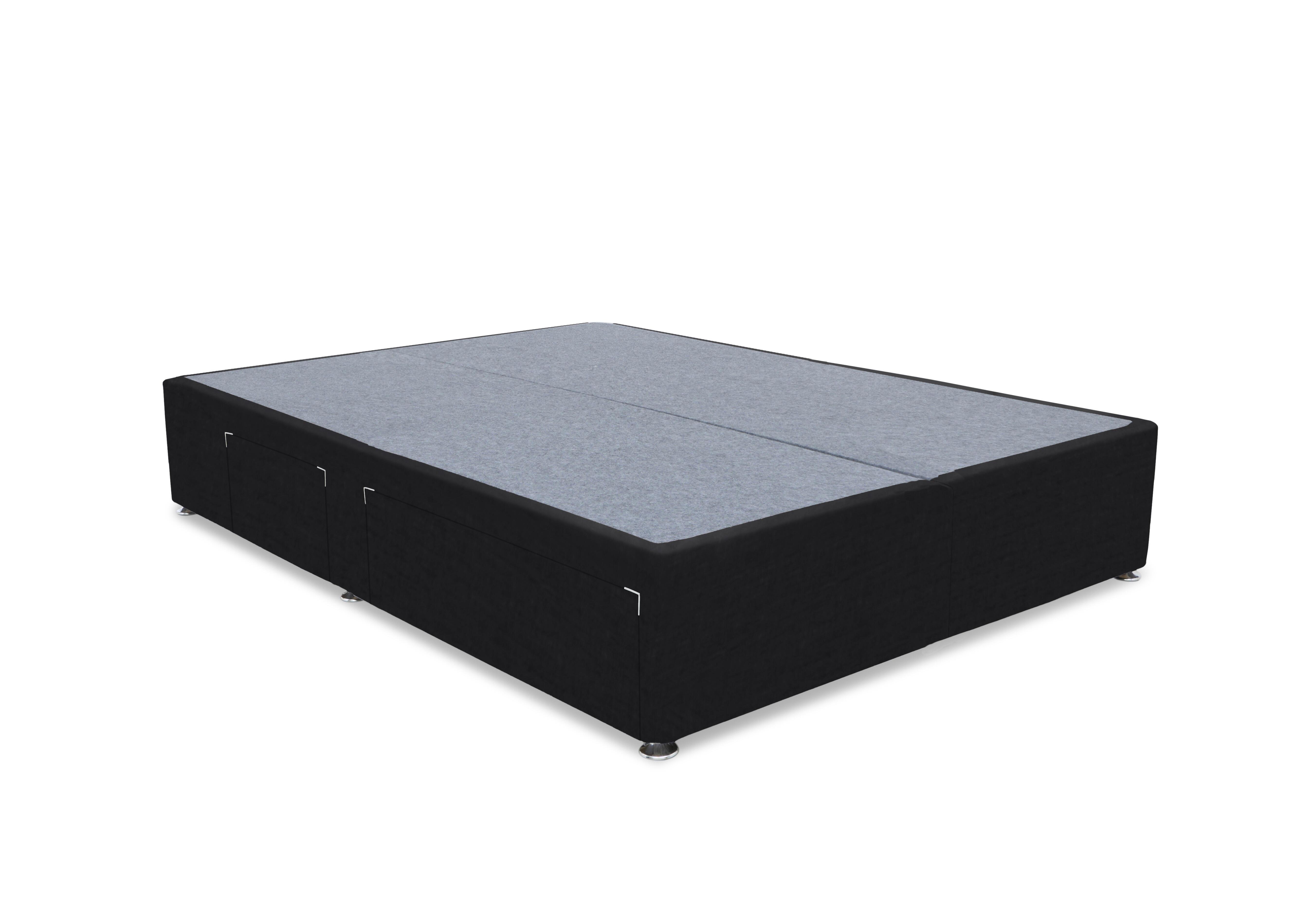 Artisan Premium Platform Top Divan Base in Plush Ebony on Furniture Village