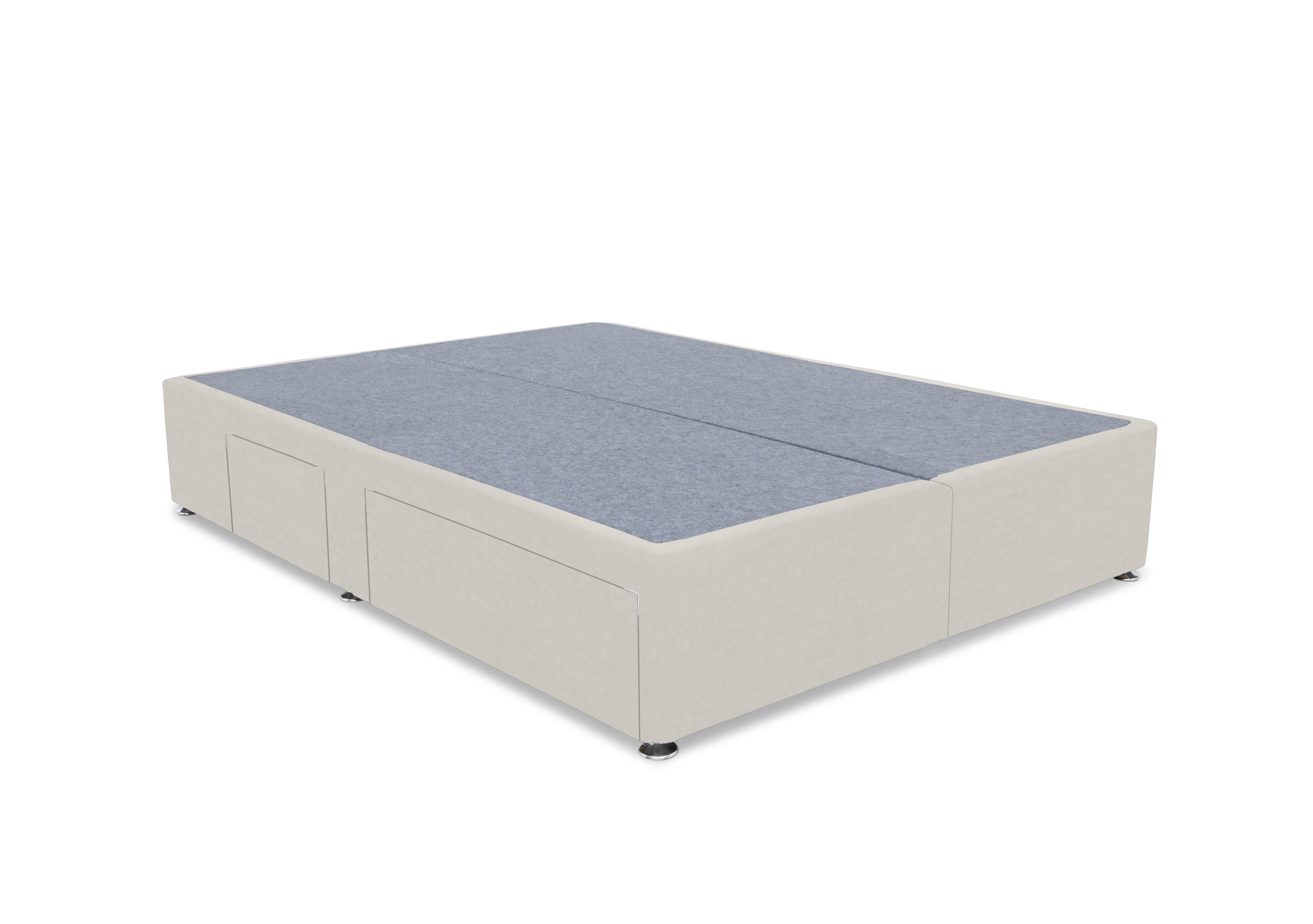 Artisan Premium Platform Top Divan Base in Plush Ecru on Furniture Village