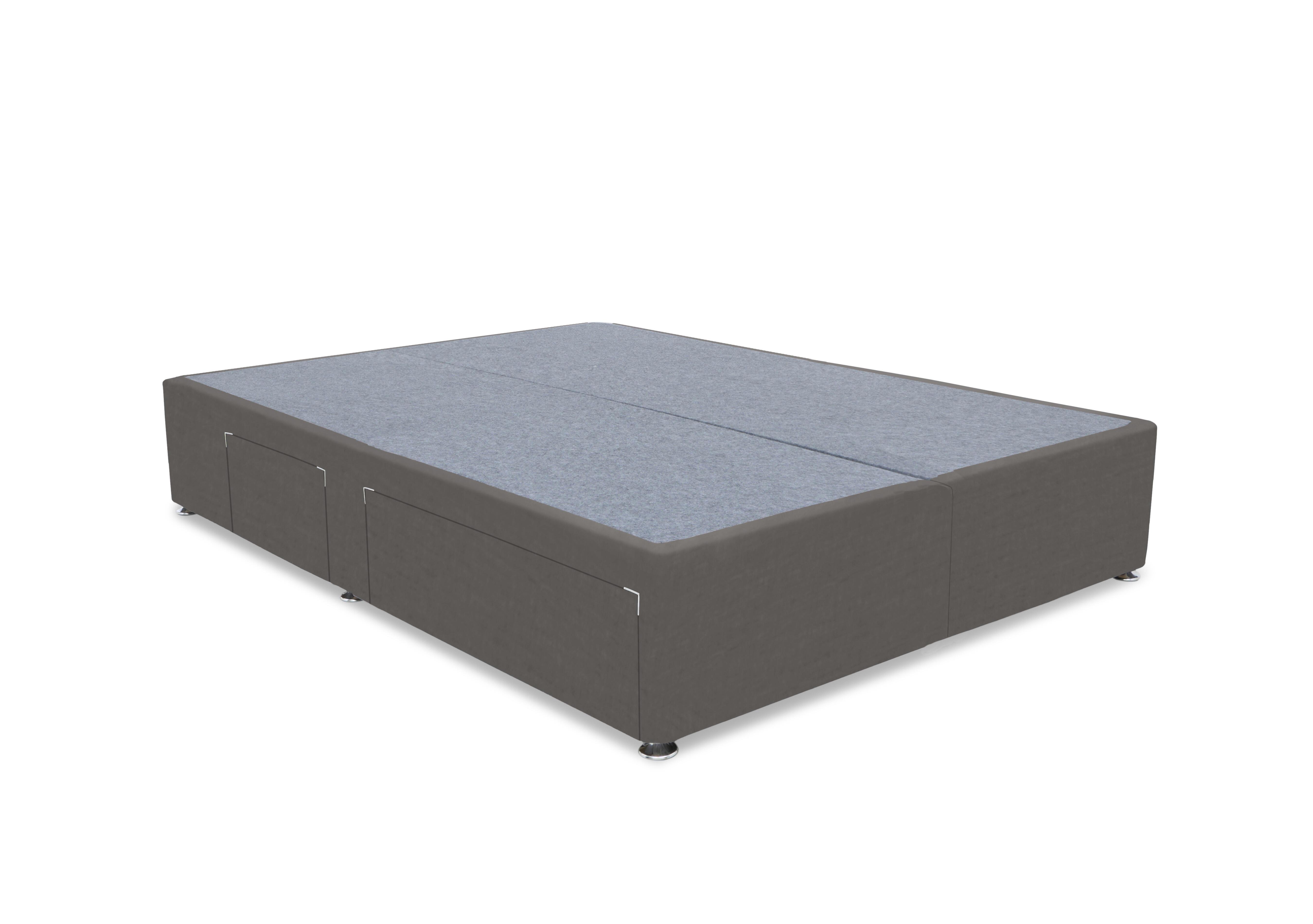 Artisan Premium Platform Top Divan Base in Plush Mole on Furniture Village