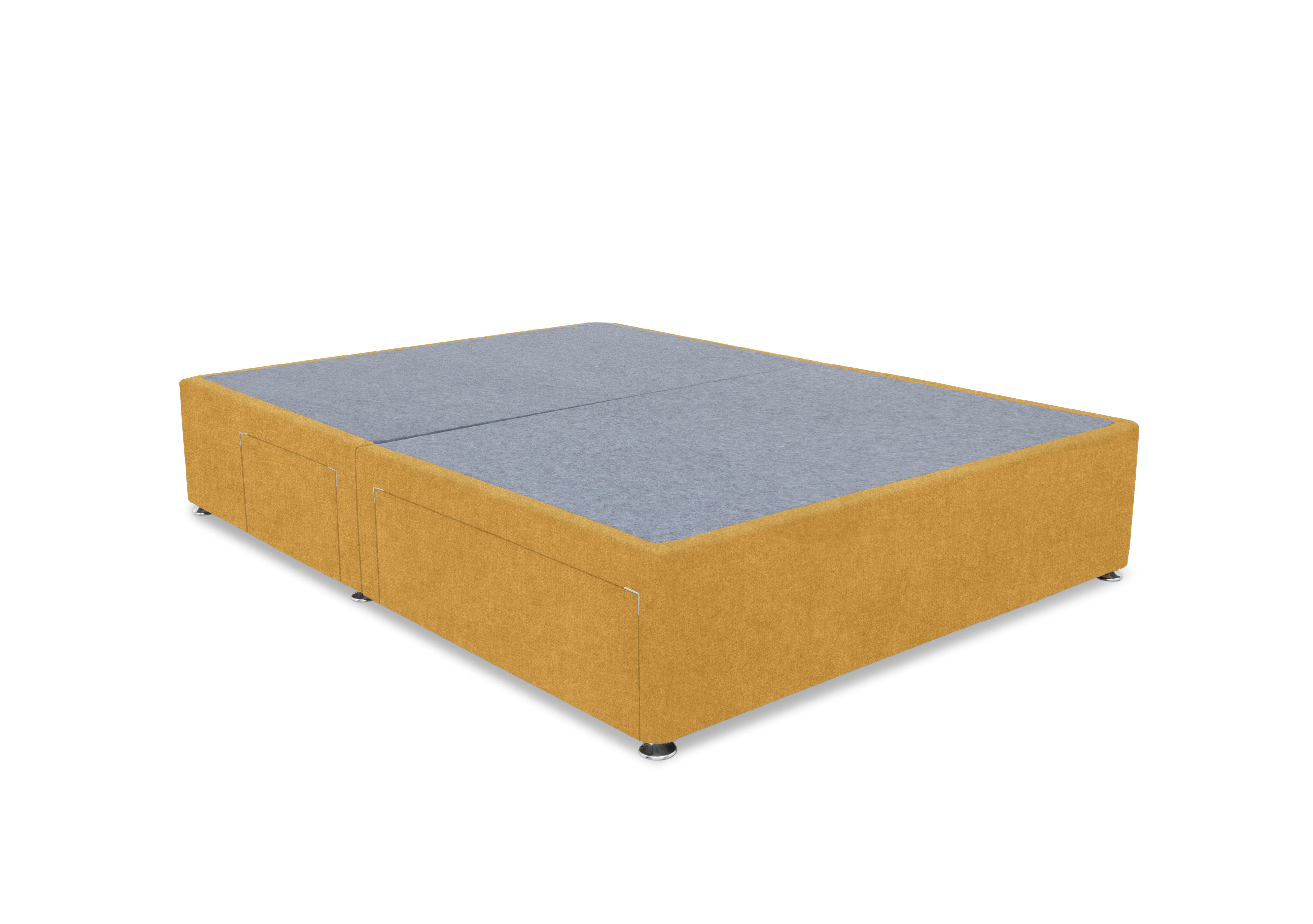 Artisan Premium Platform Top Divan Base in Tweed Mustard on Furniture Village