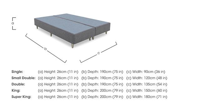 Artisan Premium Platform Top Shallow Divan Base in  on Furniture Village