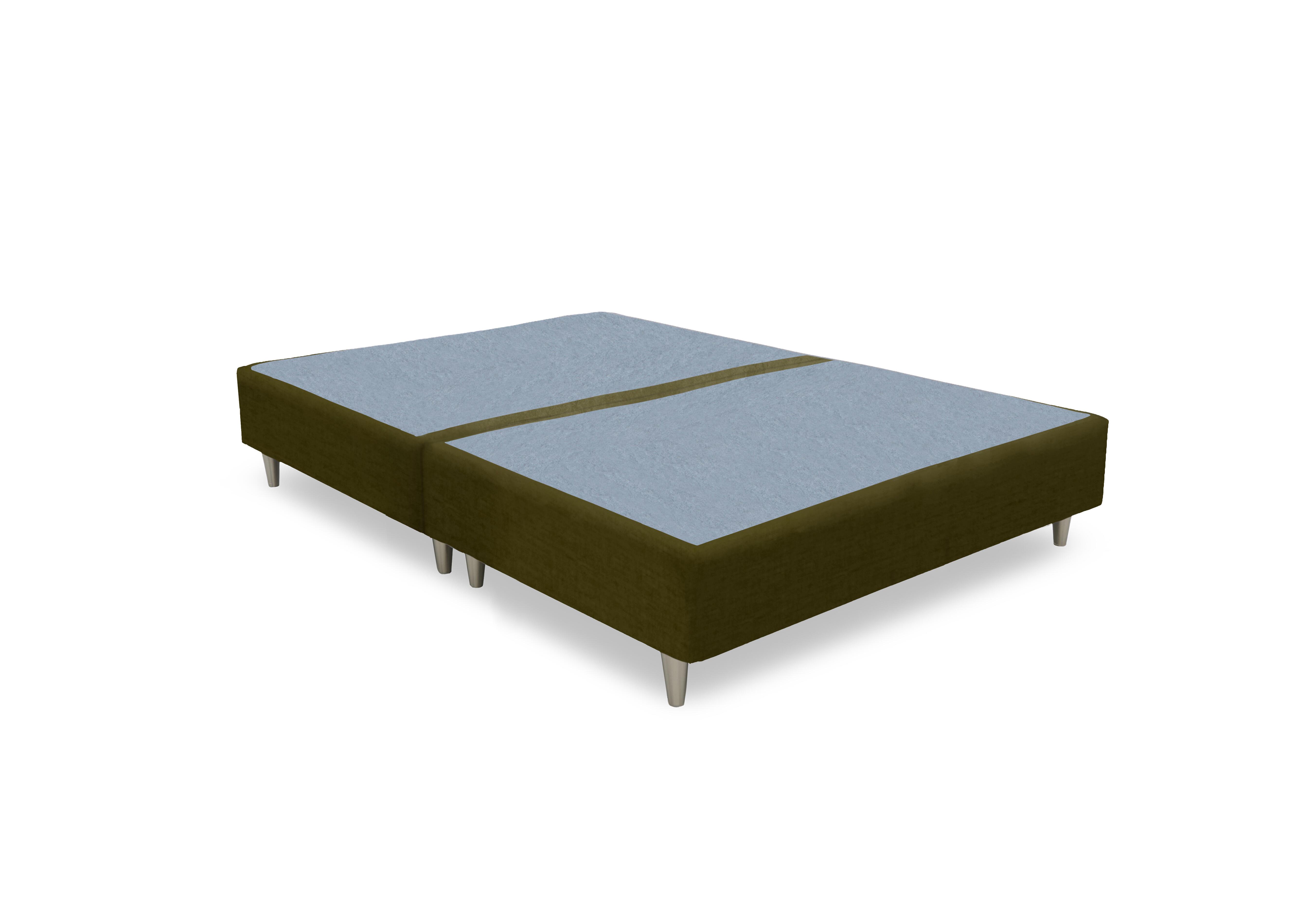 Artisan Premium Platform Top Shallow Divan Base in Milan Khaki- Bsl on Furniture Village
