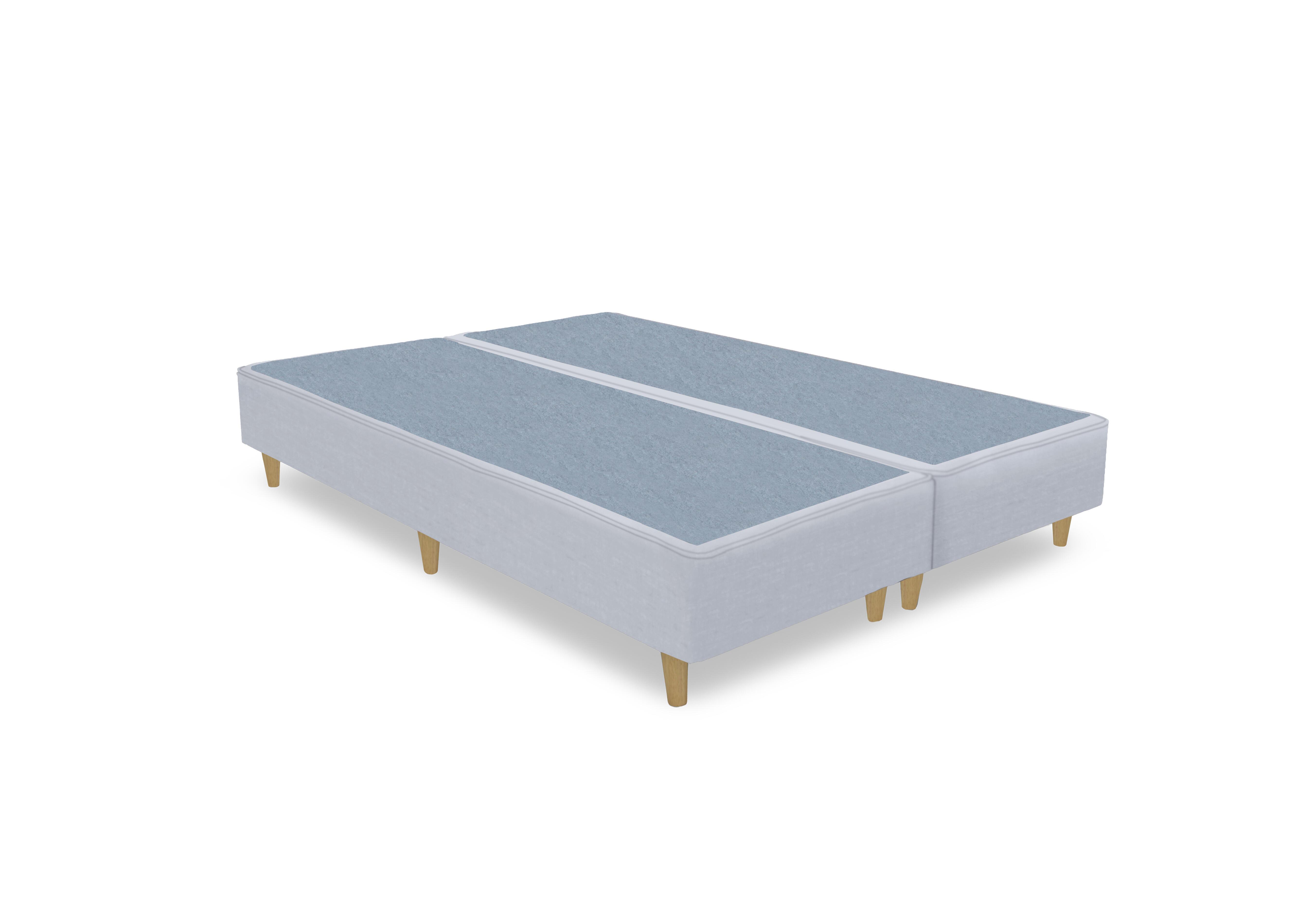 Artisan Premium Platform Top Shallow Divan Base in Seven Lilac- Light Oak Leg on Furniture Village