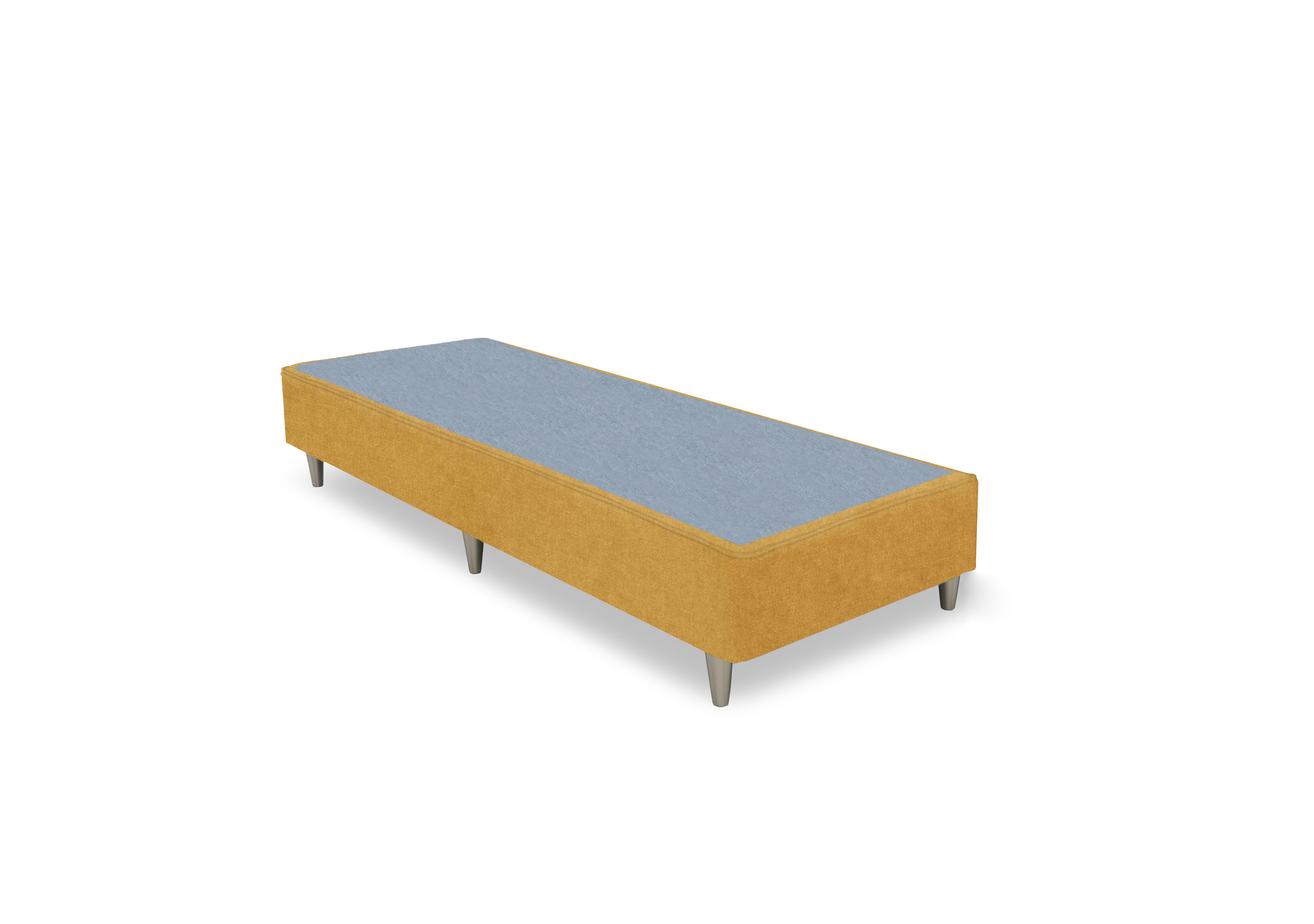 Artisan Premium Platform Top Shallow Divan Base in Tweed Mustard- Bsl on Furniture Village