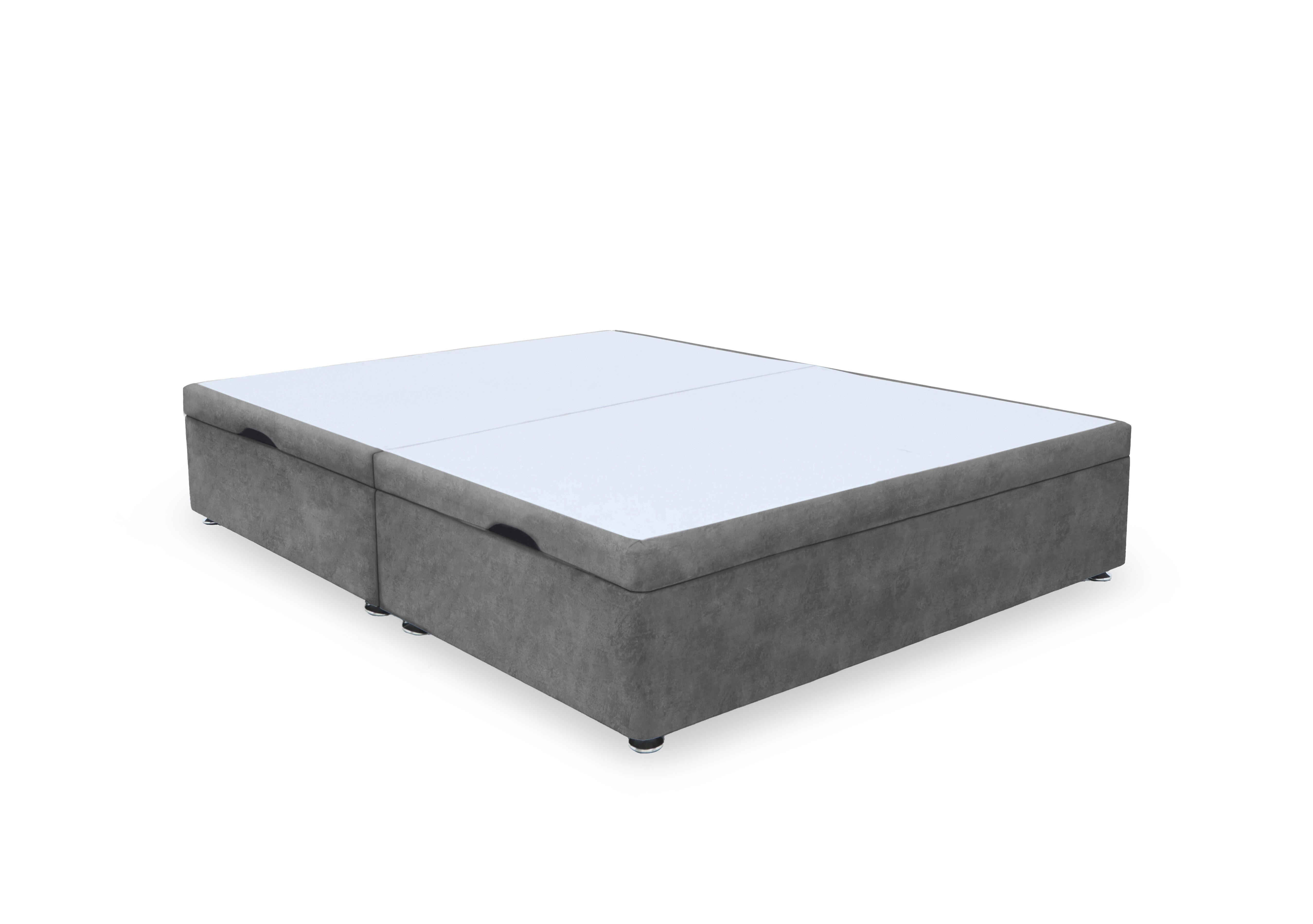 Artisan Premium Platform Top Manual Side Lift Ottoman Divan Base in Dapple Mink on Furniture Village