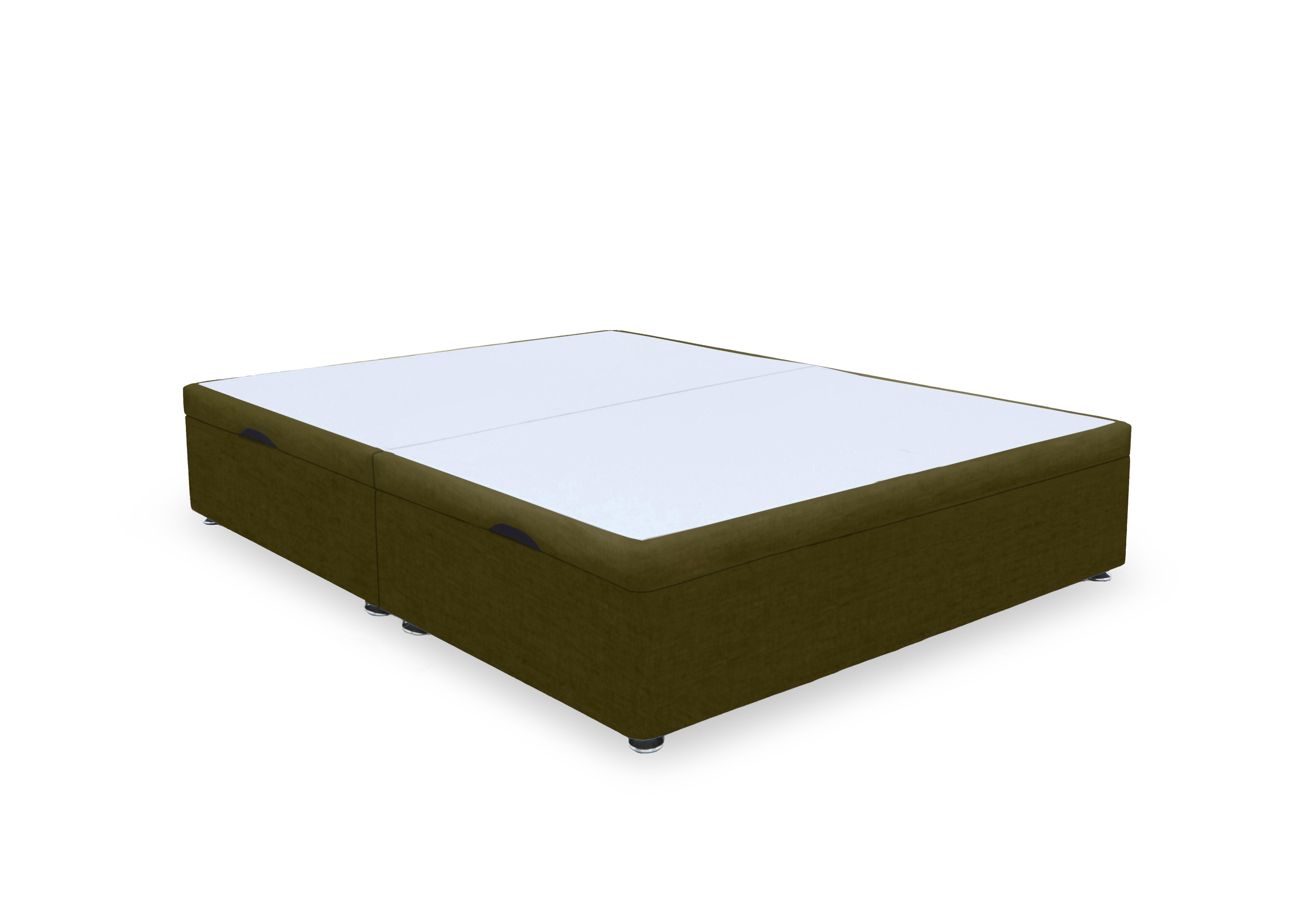 Artisan Premium Platform Top Manual Side Lift Ottoman Divan Base in Milan Khaki on Furniture Village