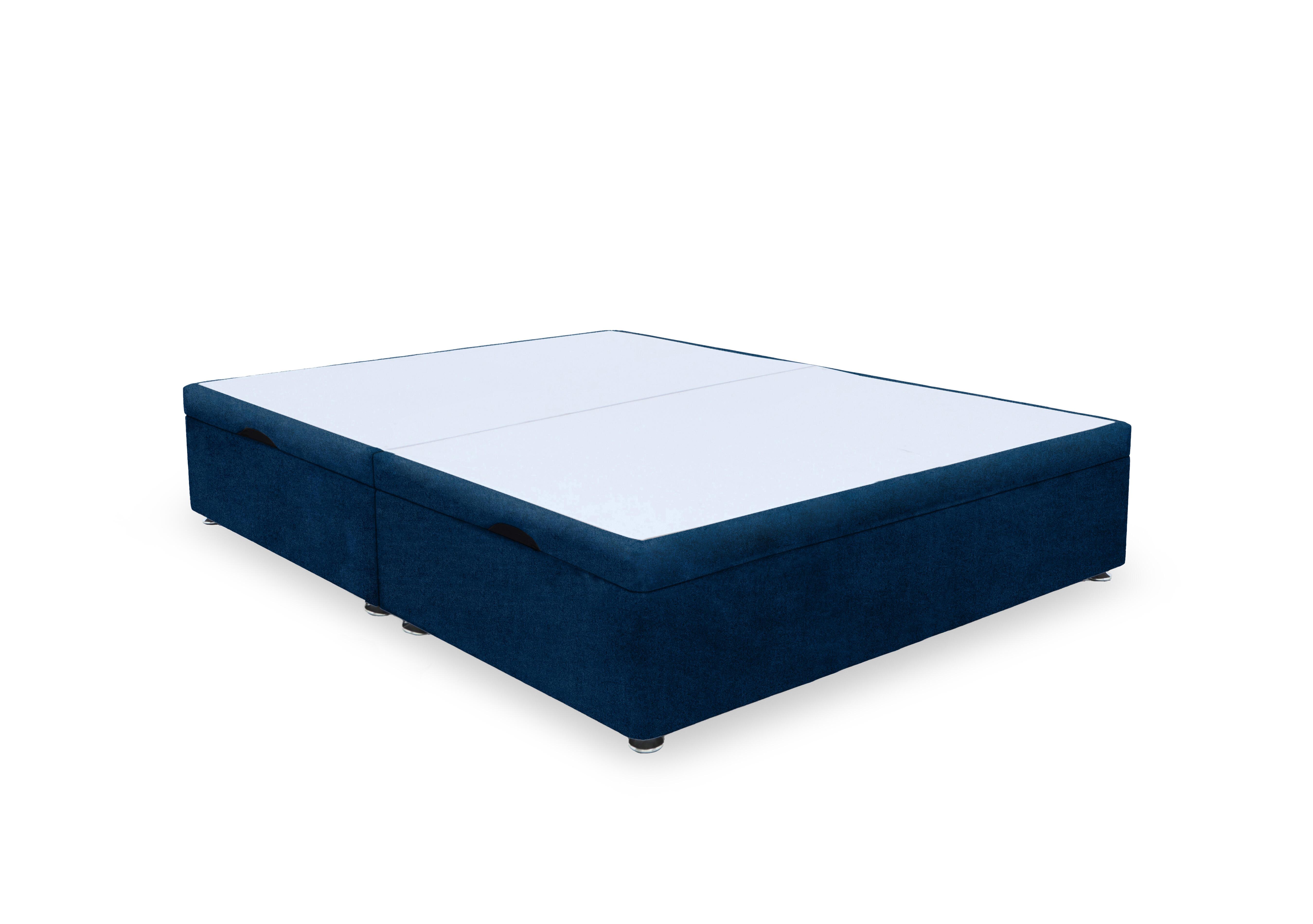 Artisan Premium Platform Top Manual Side Lift Ottoman Divan Base in Plain Sapphire on Furniture Village
