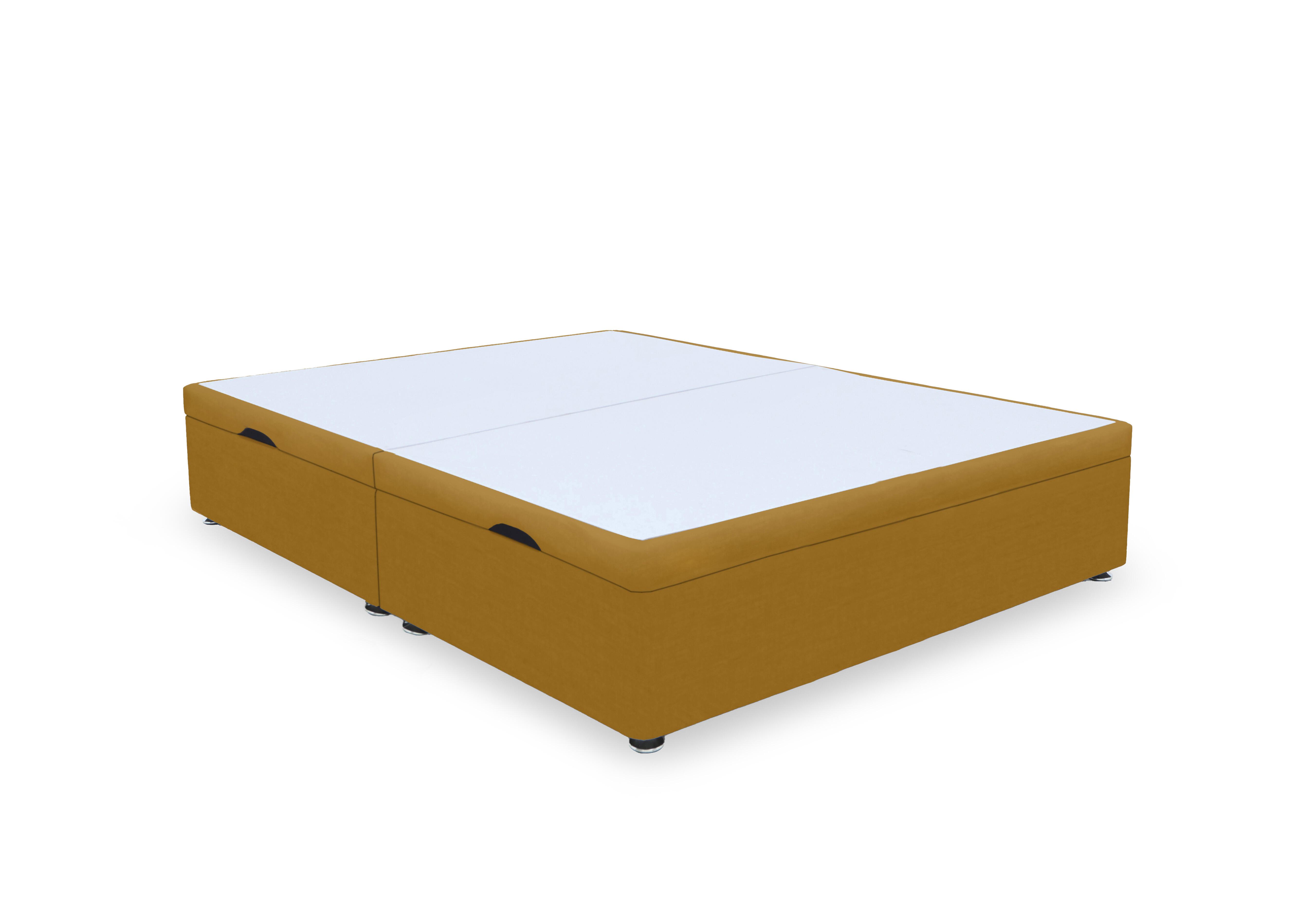 Artisan Premium Side Lift Ottoman Divan Base in Plush Corn on Furniture Village