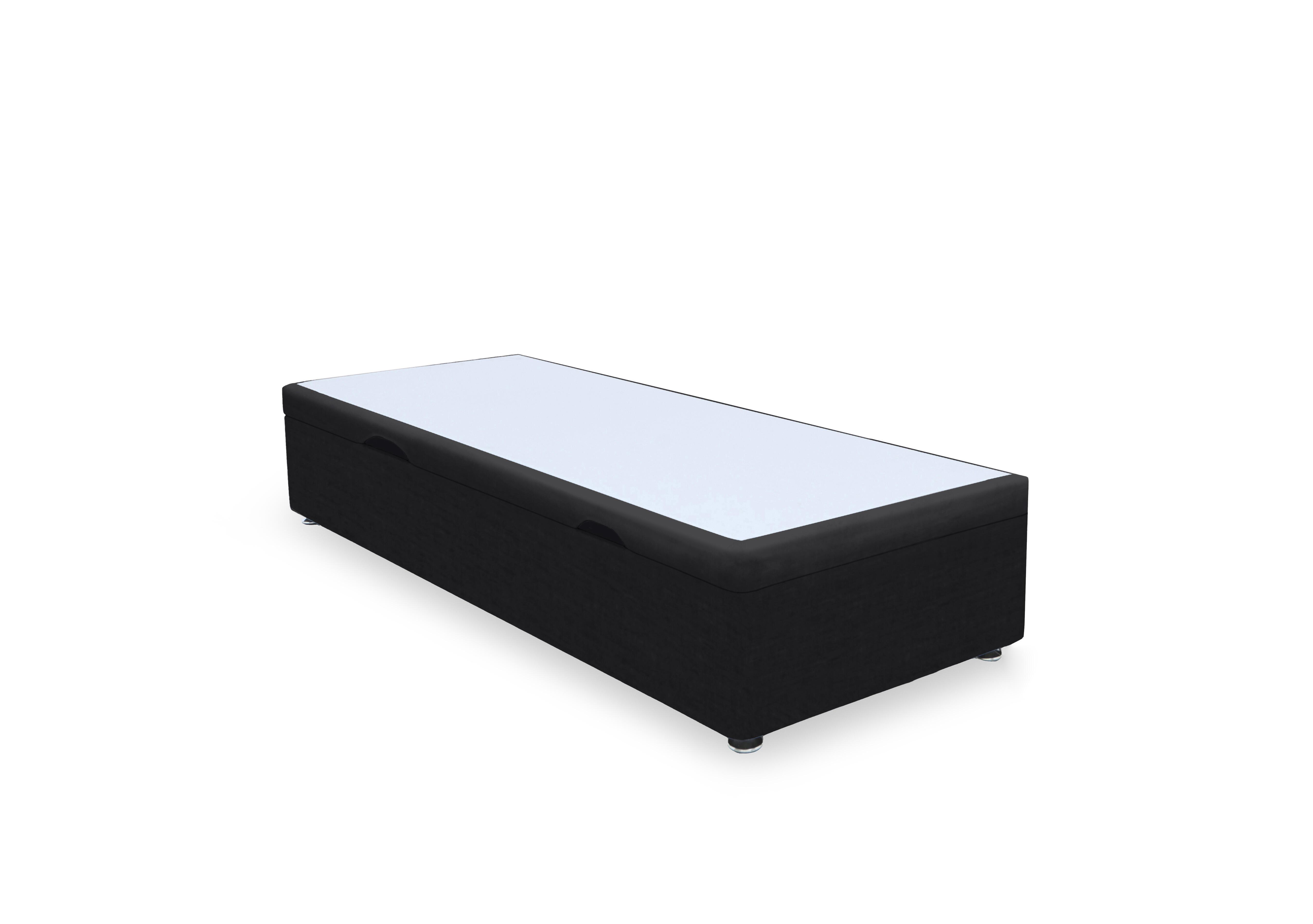 Artisan Premium Platform Top Manual Side Lift Ottoman Divan Base in Plush Ebony on Furniture Village