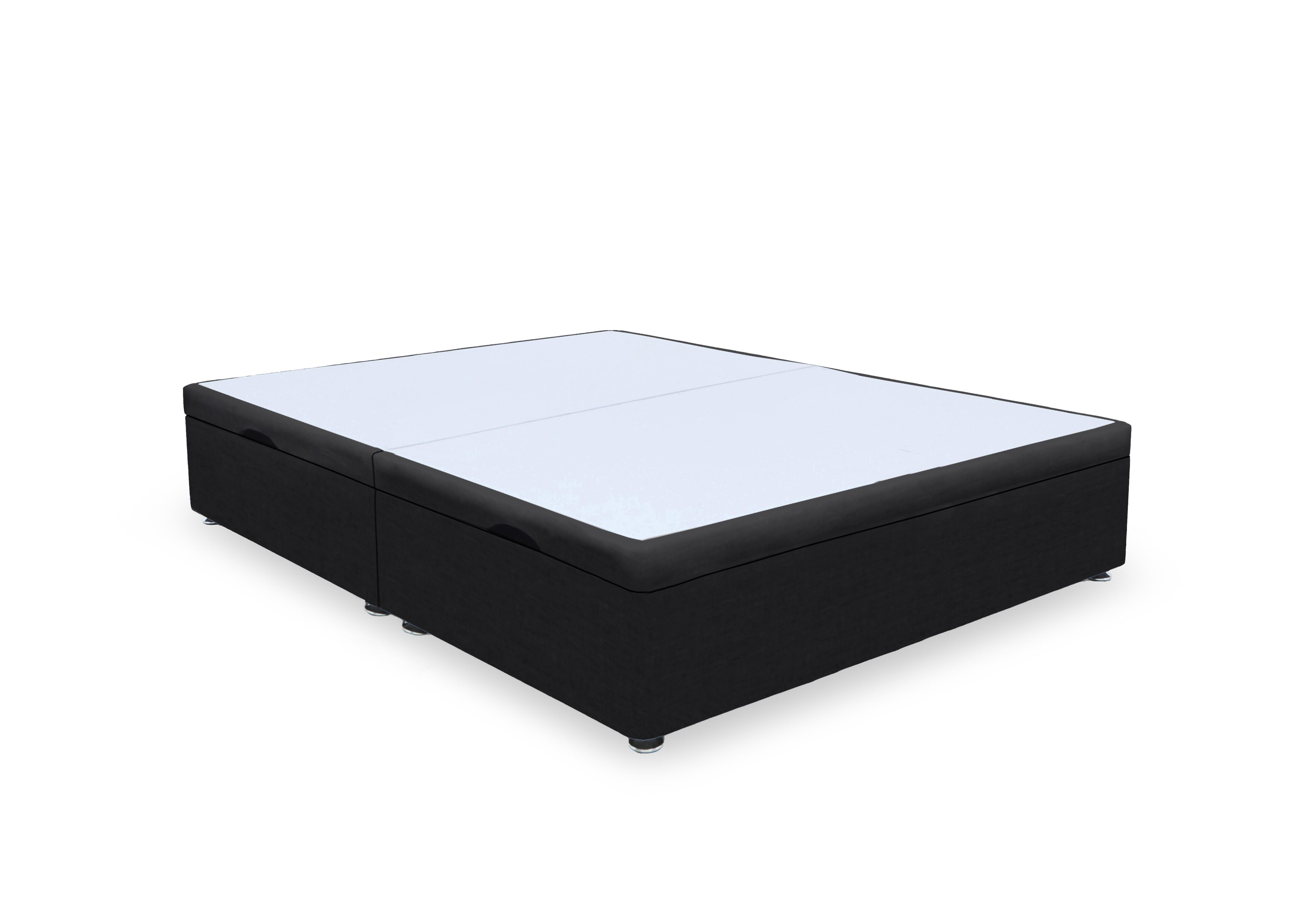 Artisan Premium Platform Top Manual Side Lift Ottoman Divan Base in Plush Ebony on Furniture Village